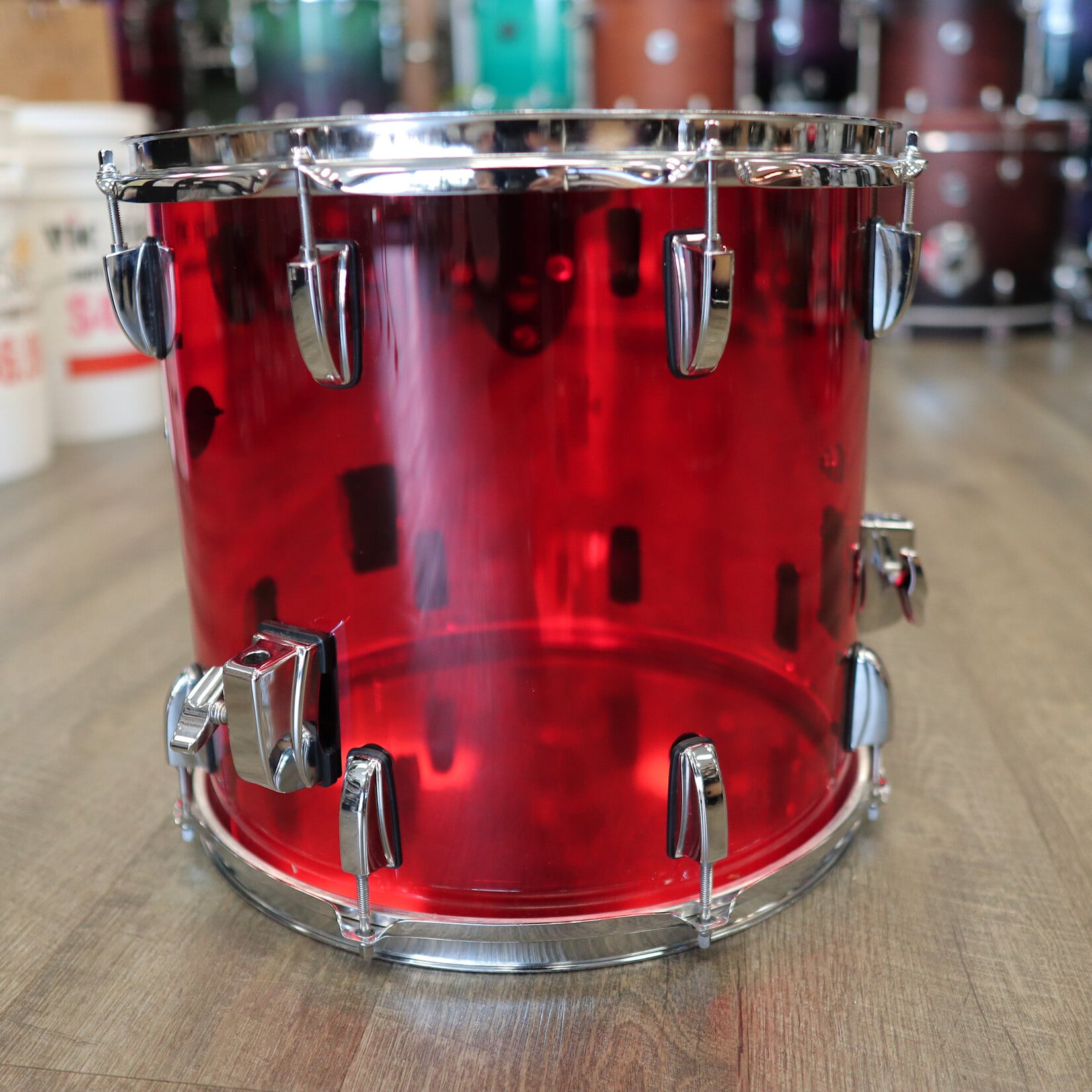 Pearl Pre-Owned Pearl 13x14" Crystal Beat Floor Tom (Ruby Red)