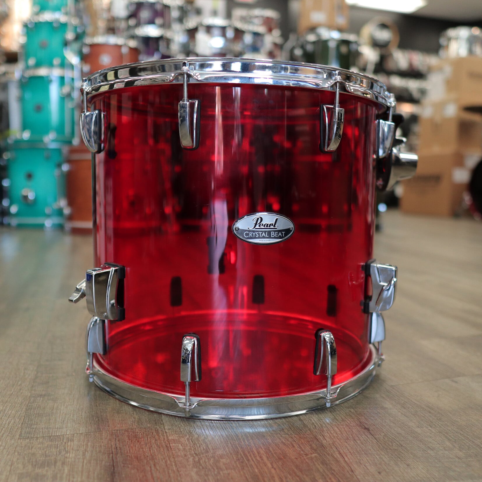 Pearl Pre-Owned Pearl 15x16" Crystal Beat Floor Tom (Ruby Red)