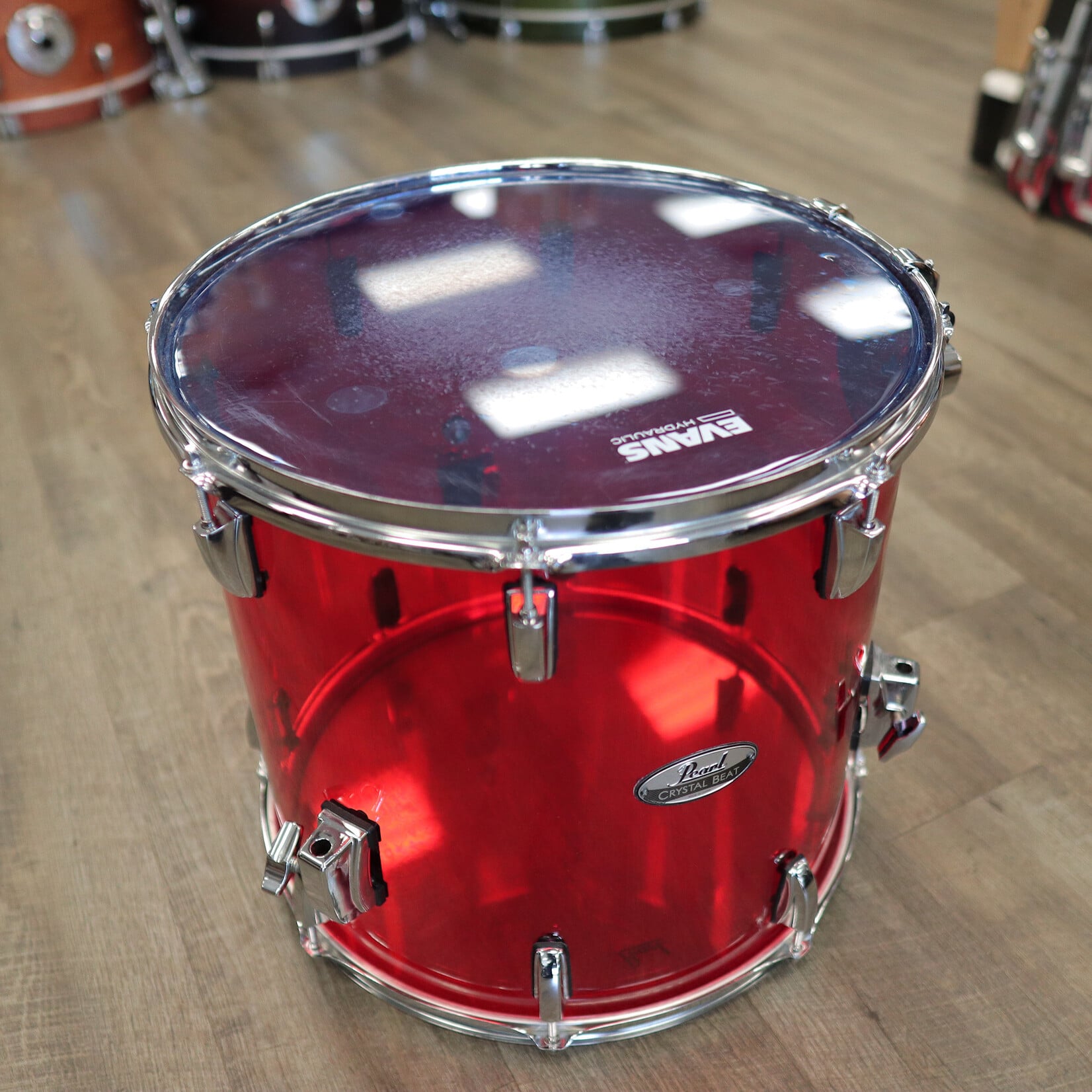 Pearl Pre-Owned Pearl 15x16" Crystal Beat Floor Tom (Ruby Red)