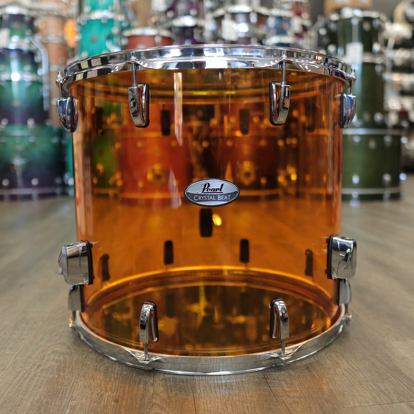 Pearl Pre-Owned Pearl 16x18" Crystal Beat Floor Tom (Tangerine Glass)