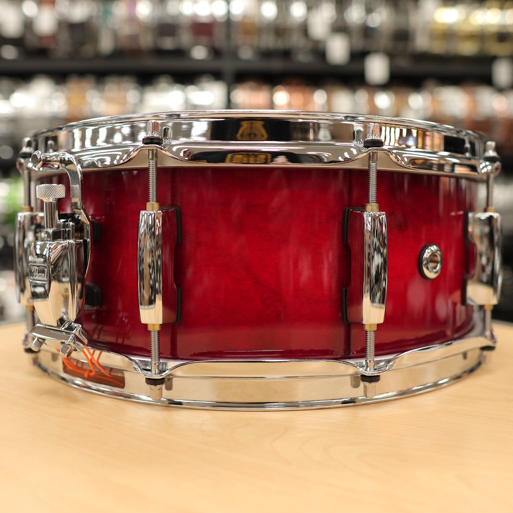 Pearl Pre-Owned Pearl 5.5x14" Session Studio Select Snare Drum (Antique Crimson Burst)