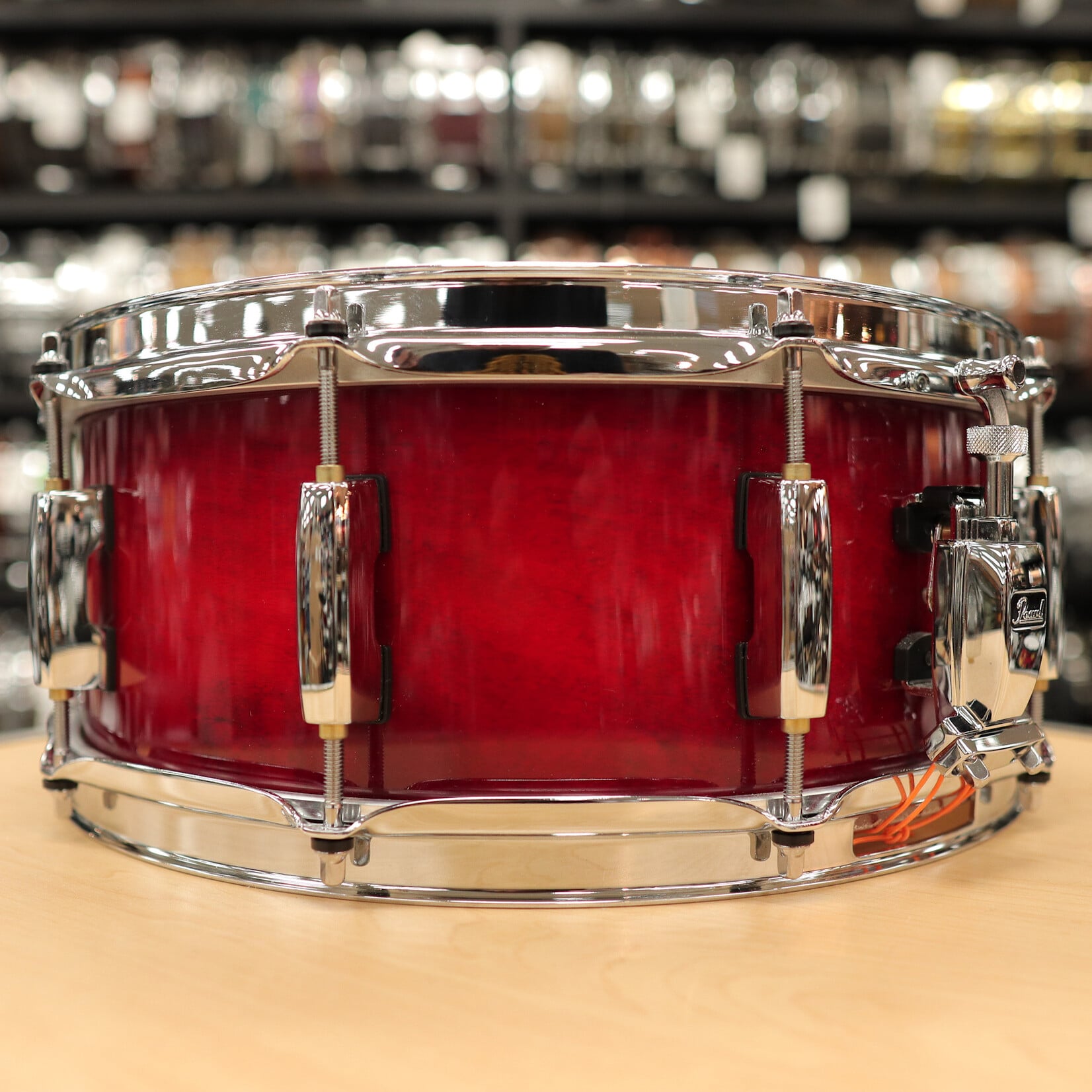 Pearl Pre-Owned Pearl 5.5x14" Session Studio Select Snare Drum (Antique Crimson Burst)