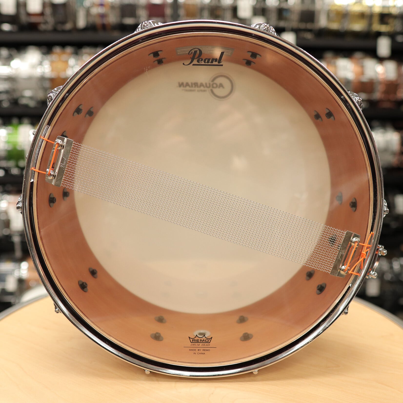 Pearl Pre-Owned Pearl 5.5x14" Session Studio Select Snare Drum (Antique Crimson Burst)