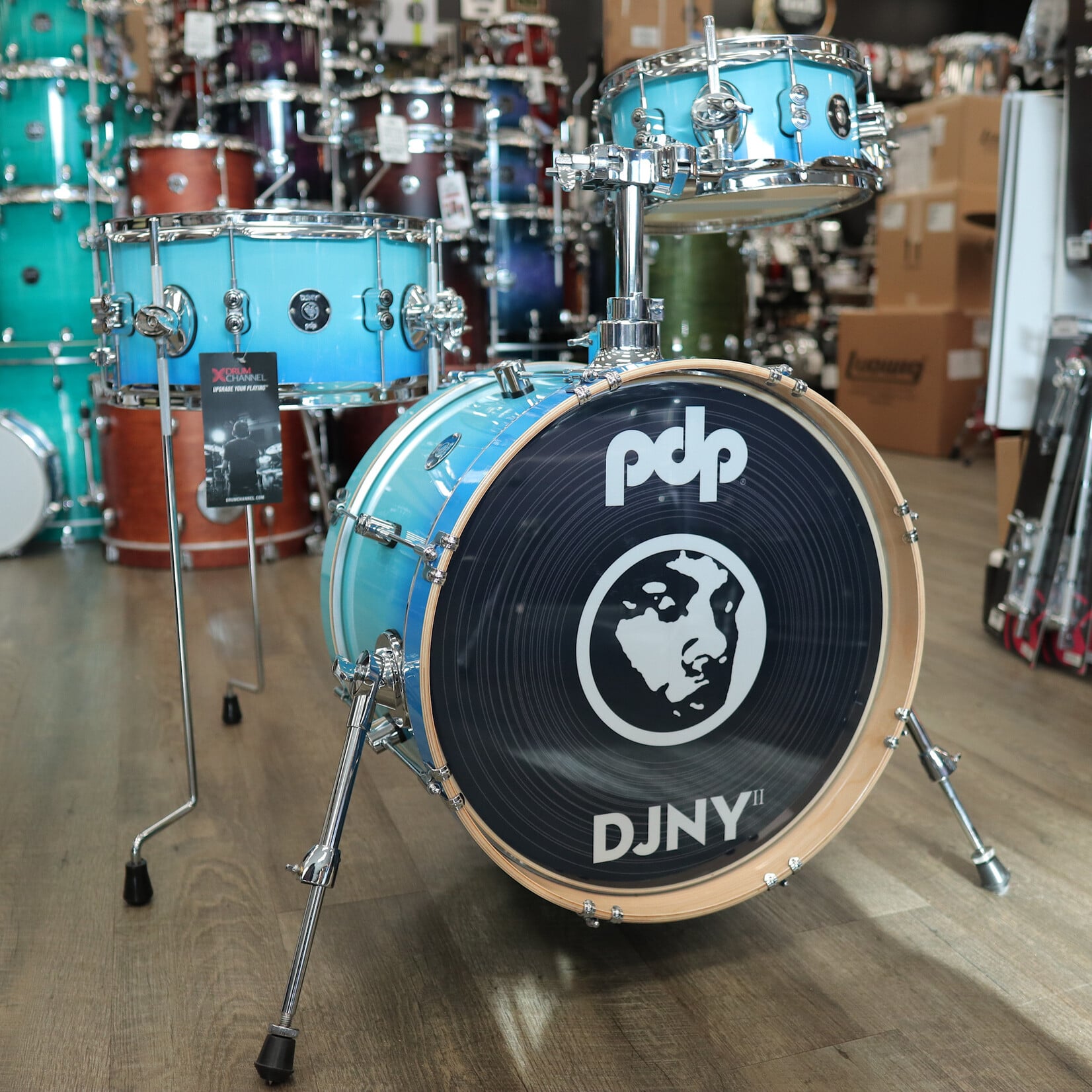 PDP B-Stock PDP Daru Jones 3-Piece New Yorker "Snom" Shell Pack 10/14/18 (Blue Fade)