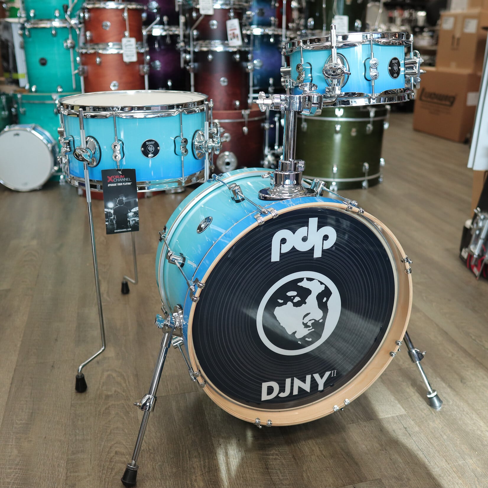 PDP B-Stock PDP Daru Jones 3-Piece New Yorker "Snom" Shell Pack 10/14/18 (Blue Fade)