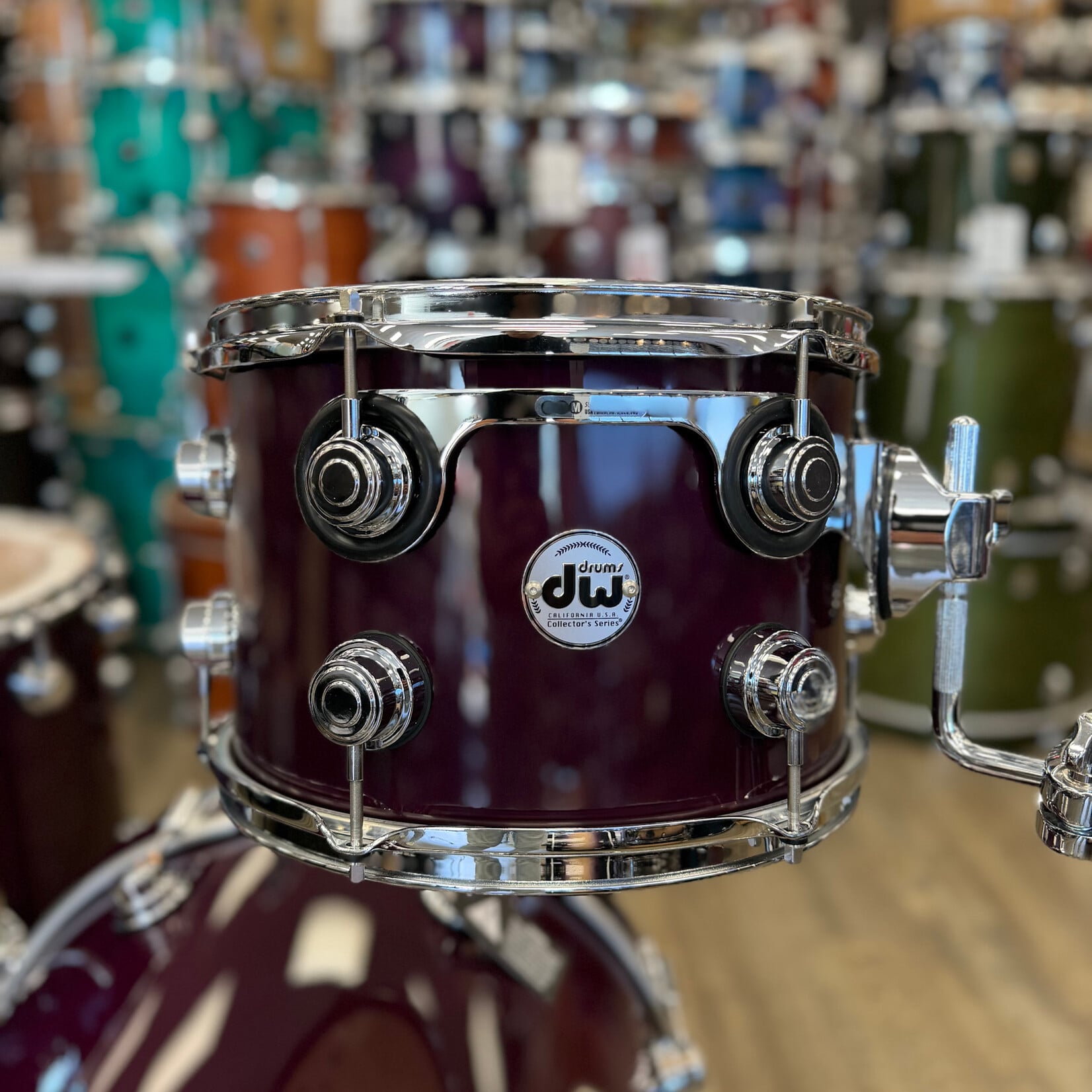 DW DW Collector's Series "333" Maple 3-Piece Shell Pack 20/12/14" (Transparent Candy Purple w/ Chrome Hardware)