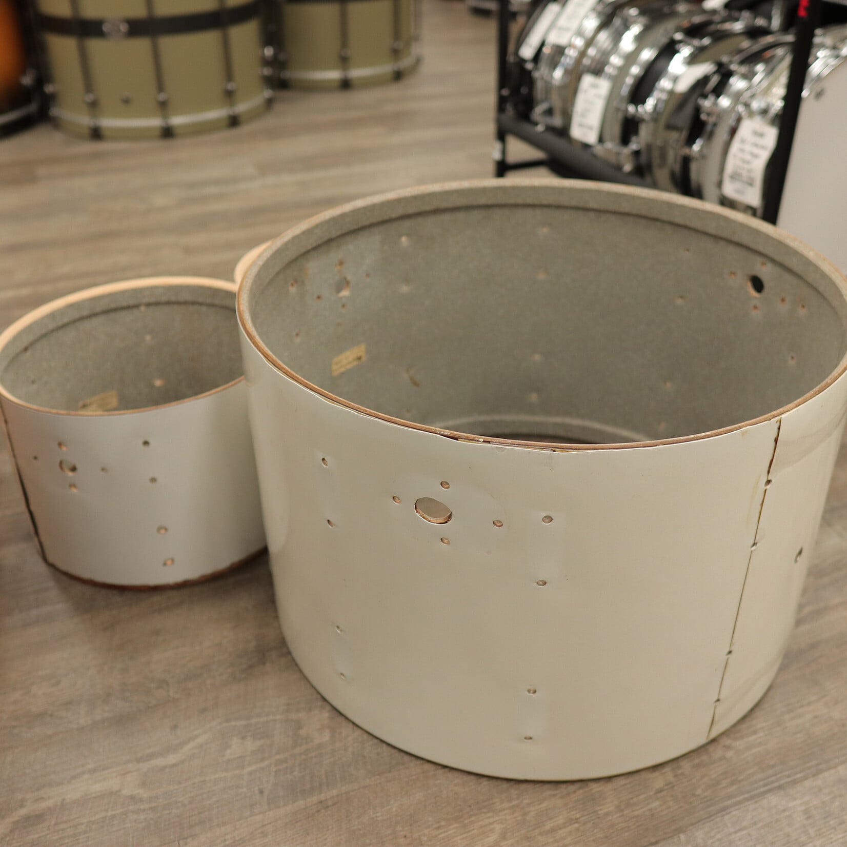 Rogers 1972 Rogers 3-PC Shell Set 12/13/22 Fullerton Era (White Wrap)