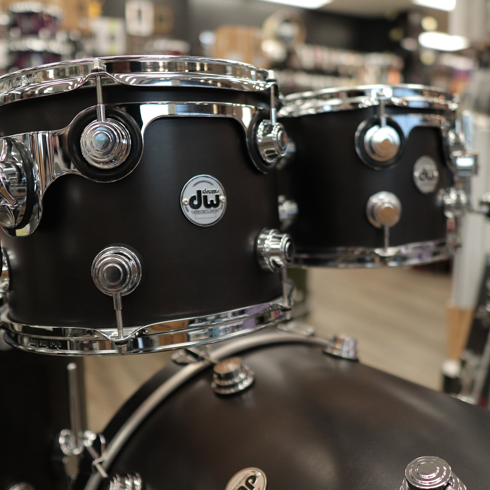 DW DW Collector's Series SSC Maple 4-pc Shell Pack 22/10/12/16 (Ebony Satin Oil)