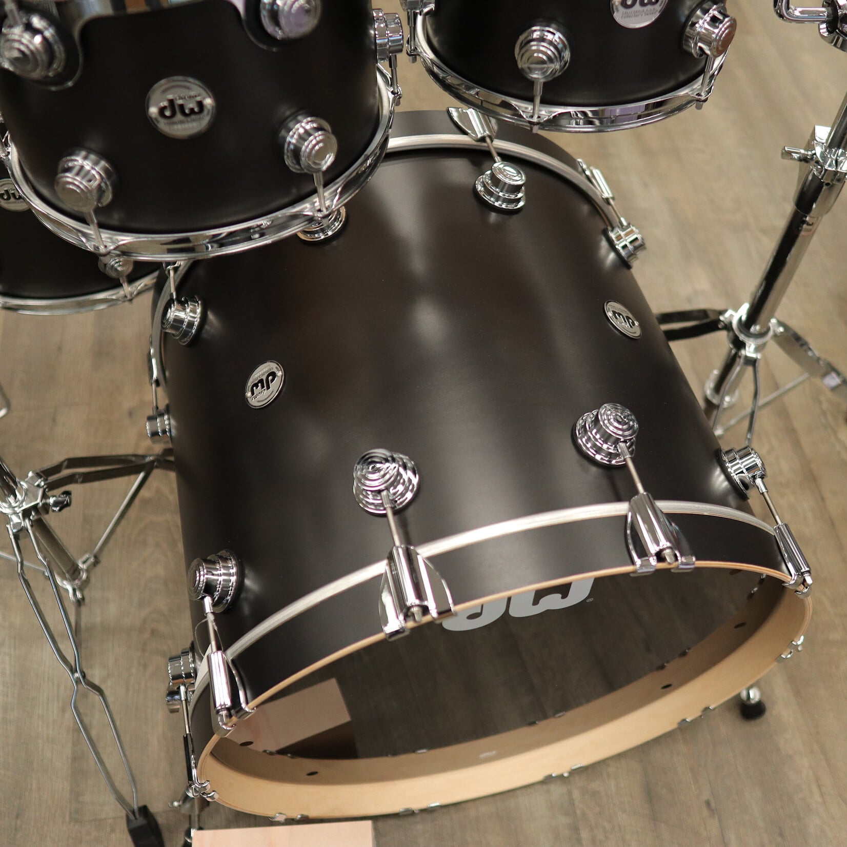 DW DW Collector's Series SSC Maple 4-pc Shell Pack 22/10/12/16 (Ebony Satin Oil)