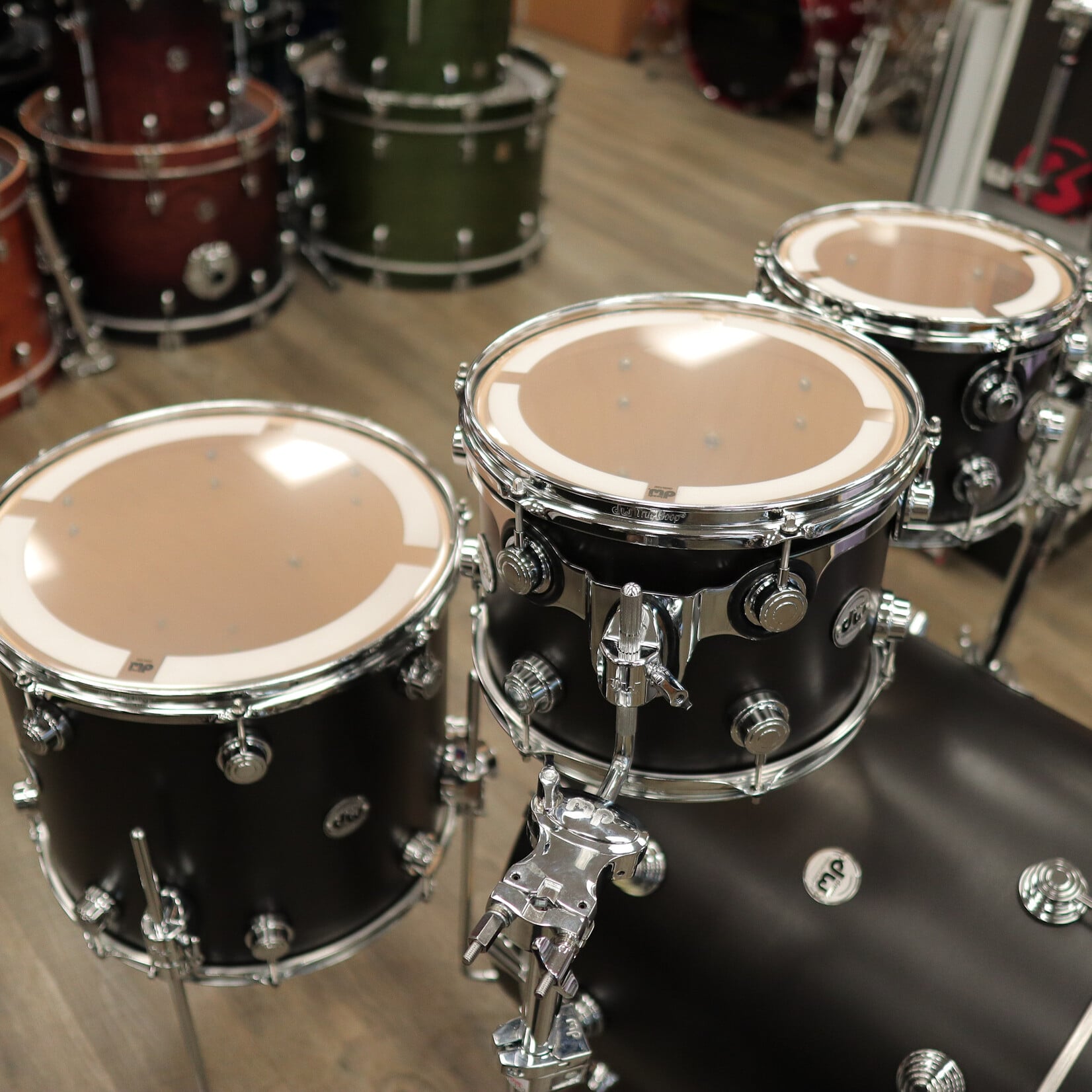 DW DW Collector's Series SSC Maple 4-pc Shell Pack 22/10/12/16 (Ebony Satin Oil)