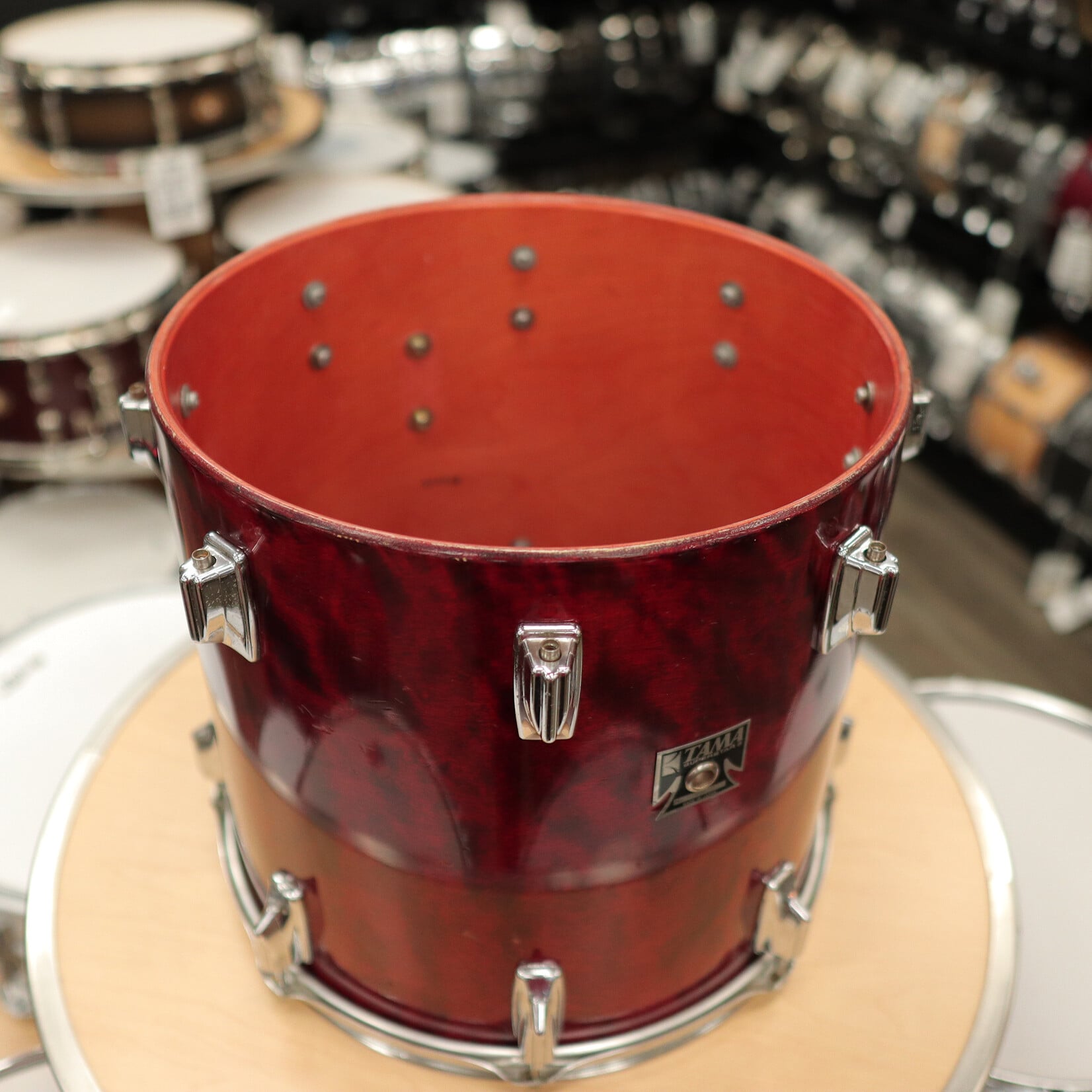 Tama Vintage 80s Tama 13x14" Superstar Tom (Cherry Wine)
