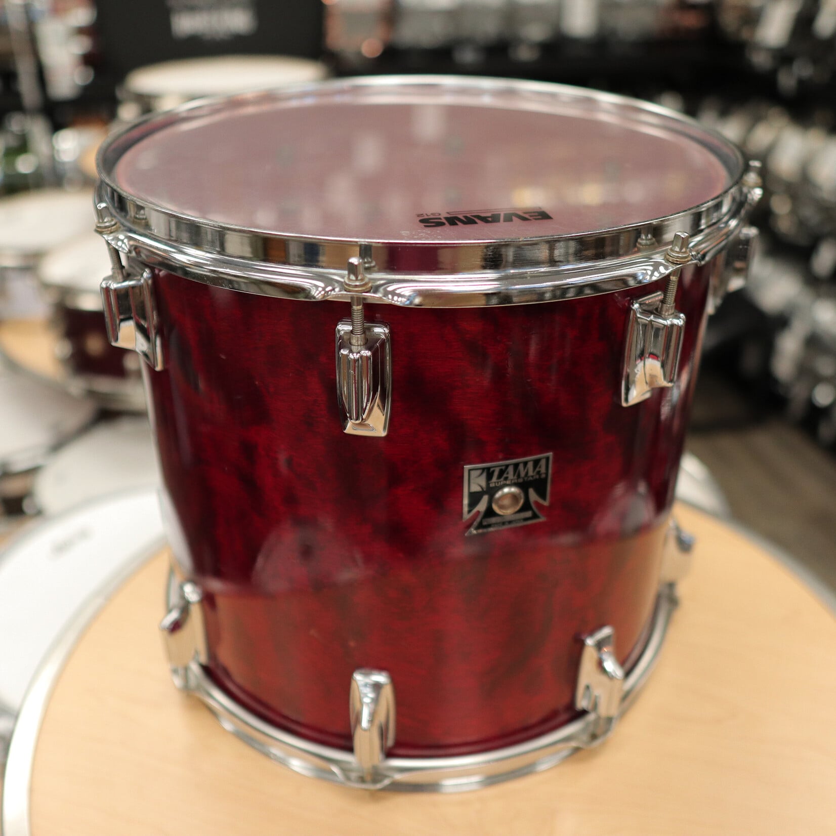 Tama Vintage 80s Tama 13x14" Superstar Tom (Cherry Wine)