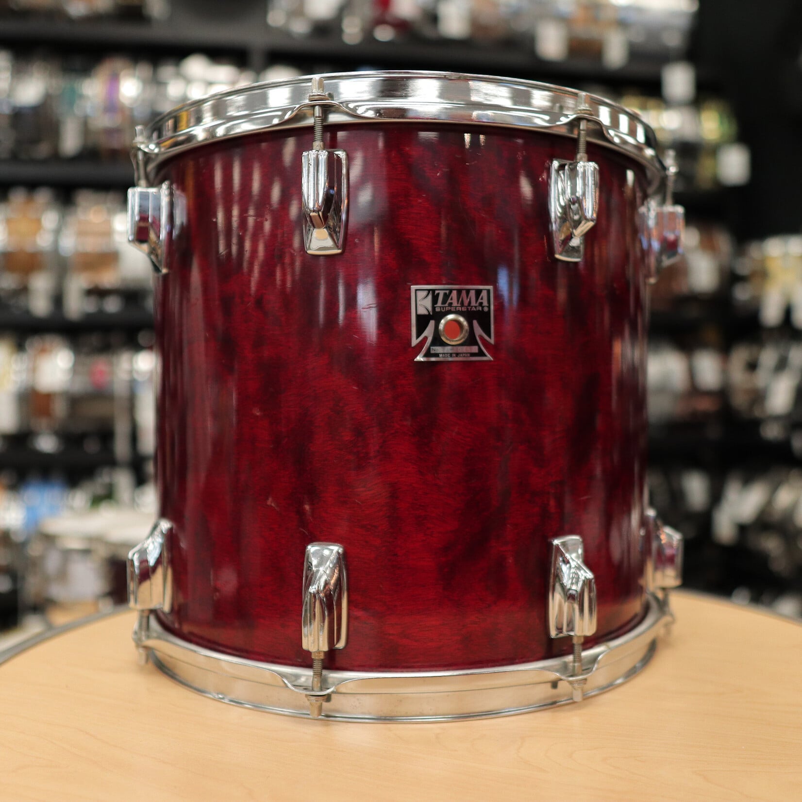 Tama Vintage 80s Tama 13x14" Superstar Tom (Cherry Wine)