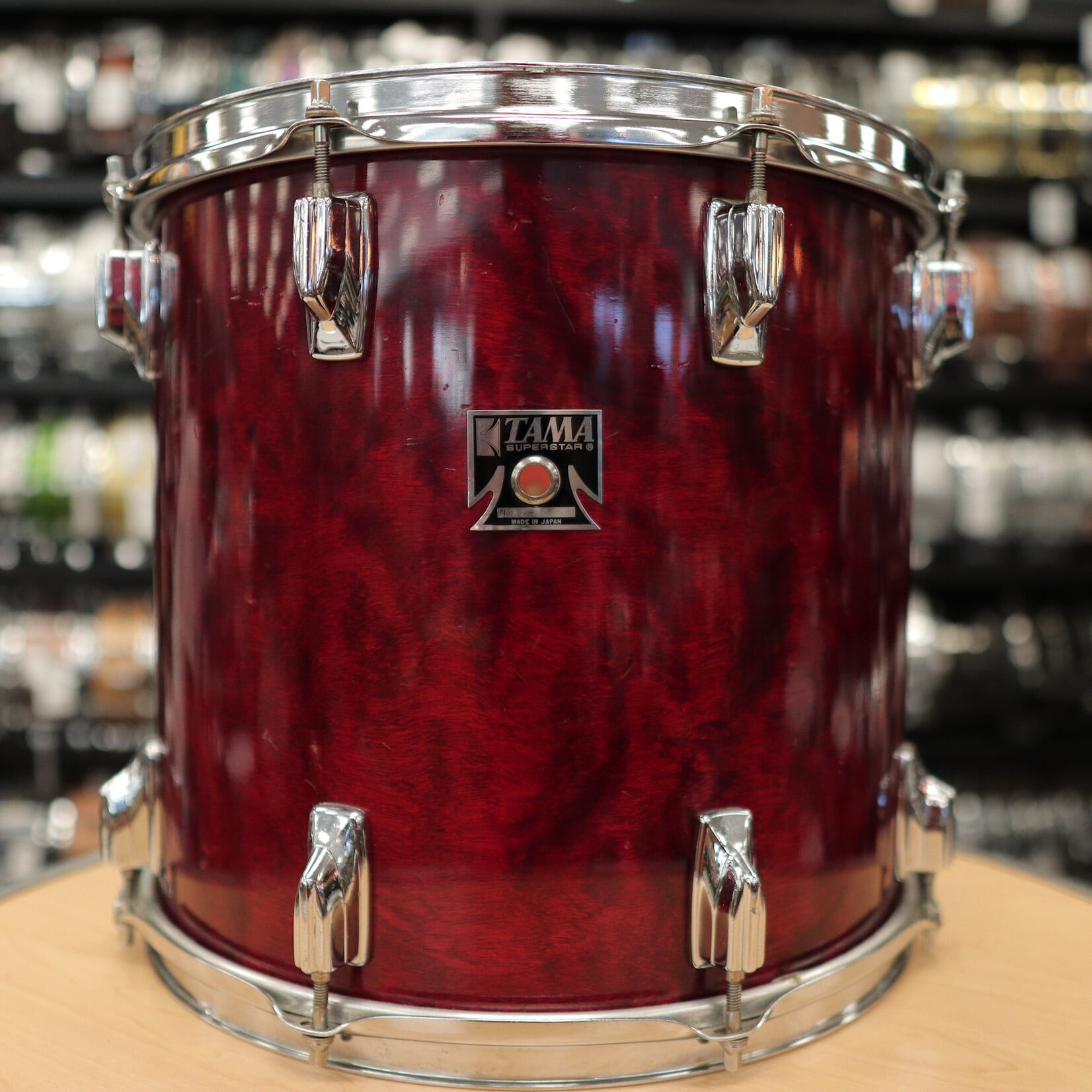 Tama Vintage 80s Tama 13x14" Superstar Tom (Cherry Wine)