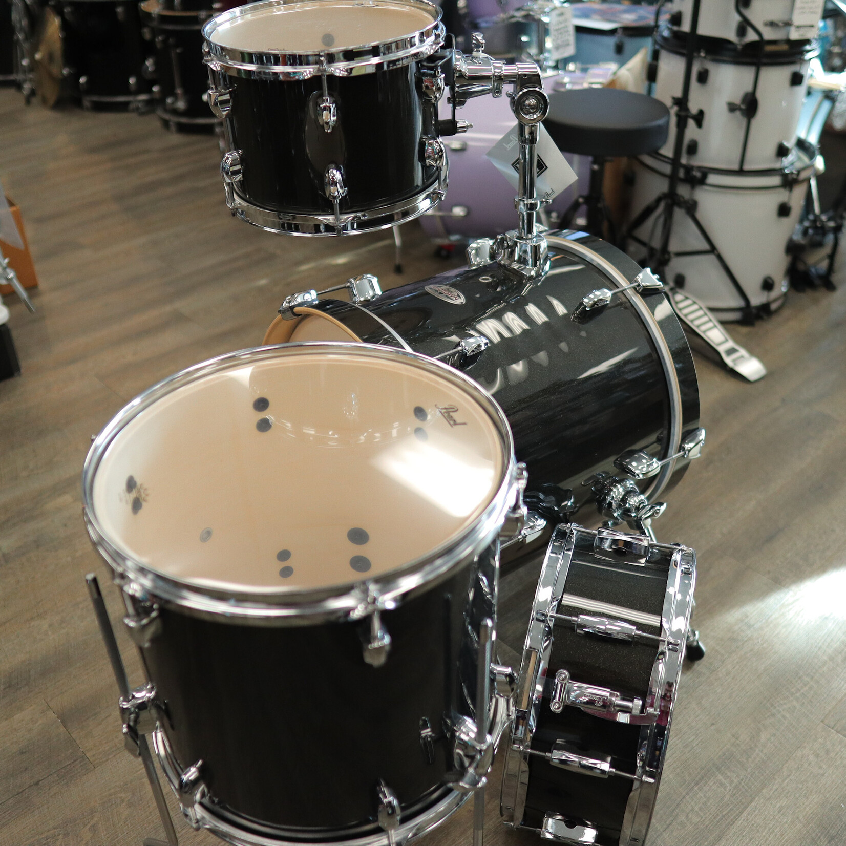 Pearl B-Stock Pearl Midtown Series 4-Piece Shell Pack 10/13/13/16 (Black Gold Sparkle)