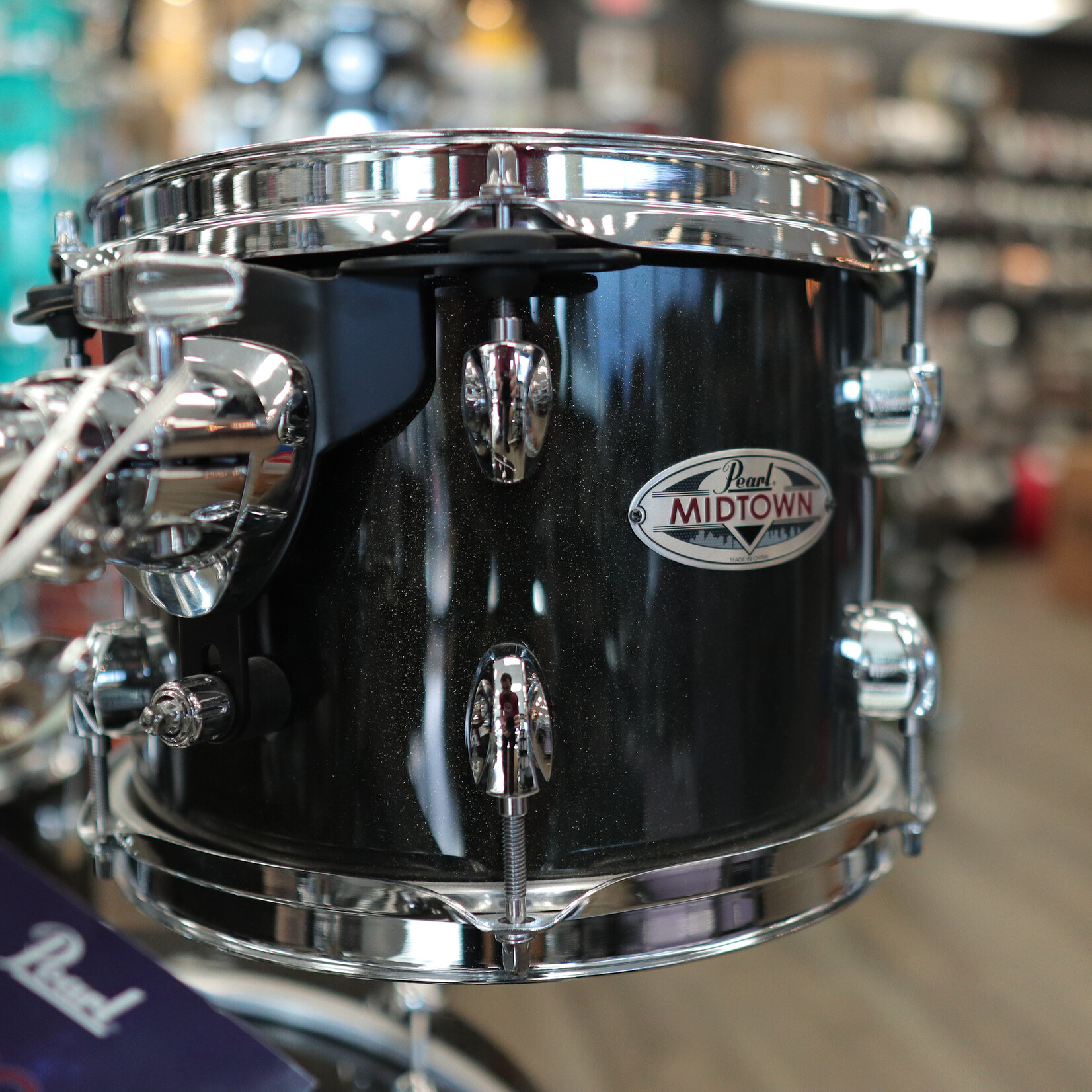 Pearl B-Stock Pearl Midtown Series 4-Piece Shell Pack 10/13/13/16 (Black Gold Sparkle)