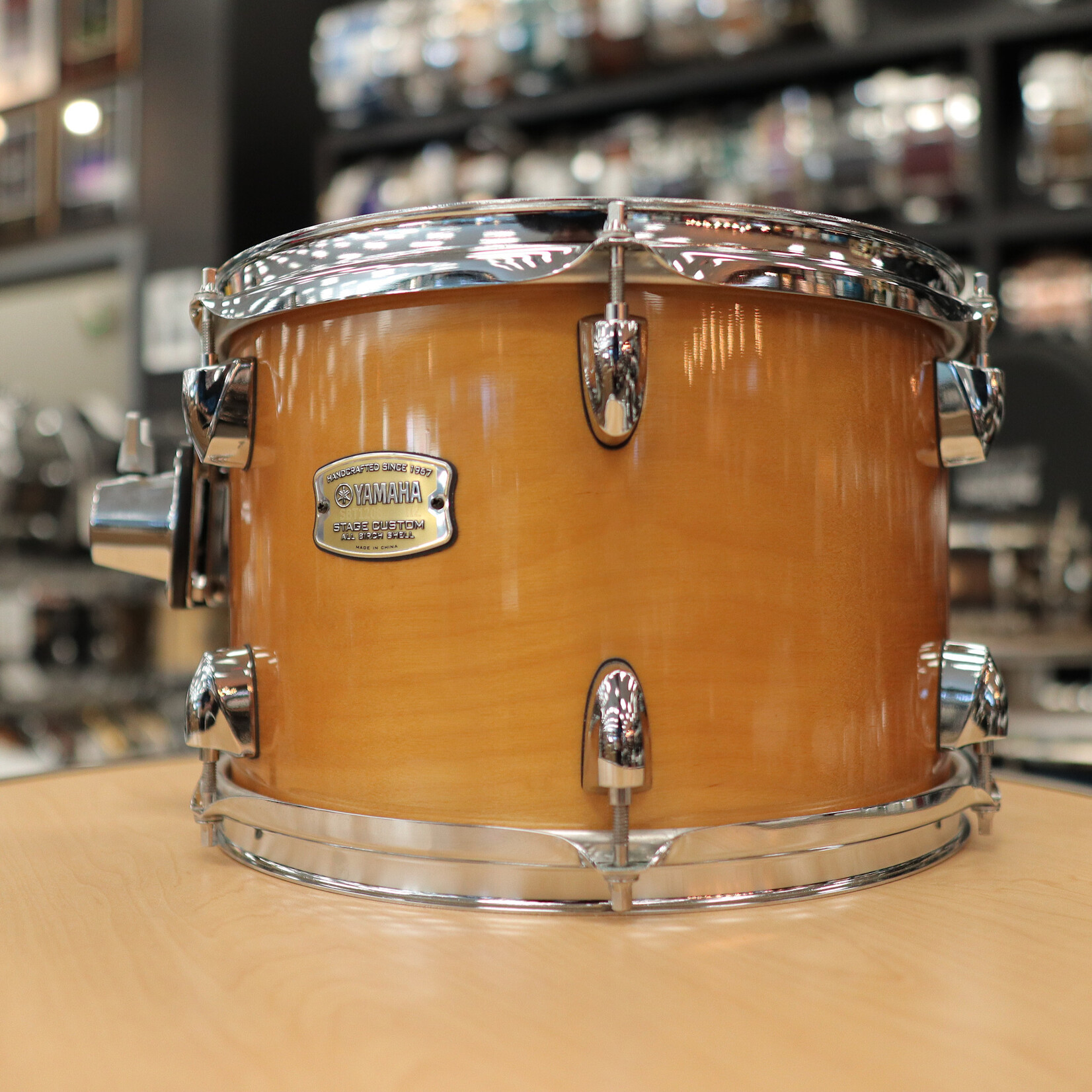 YAMAHA Pre-Owned Yamaha 8x12" Stage Custom Tom (Natural Wood)