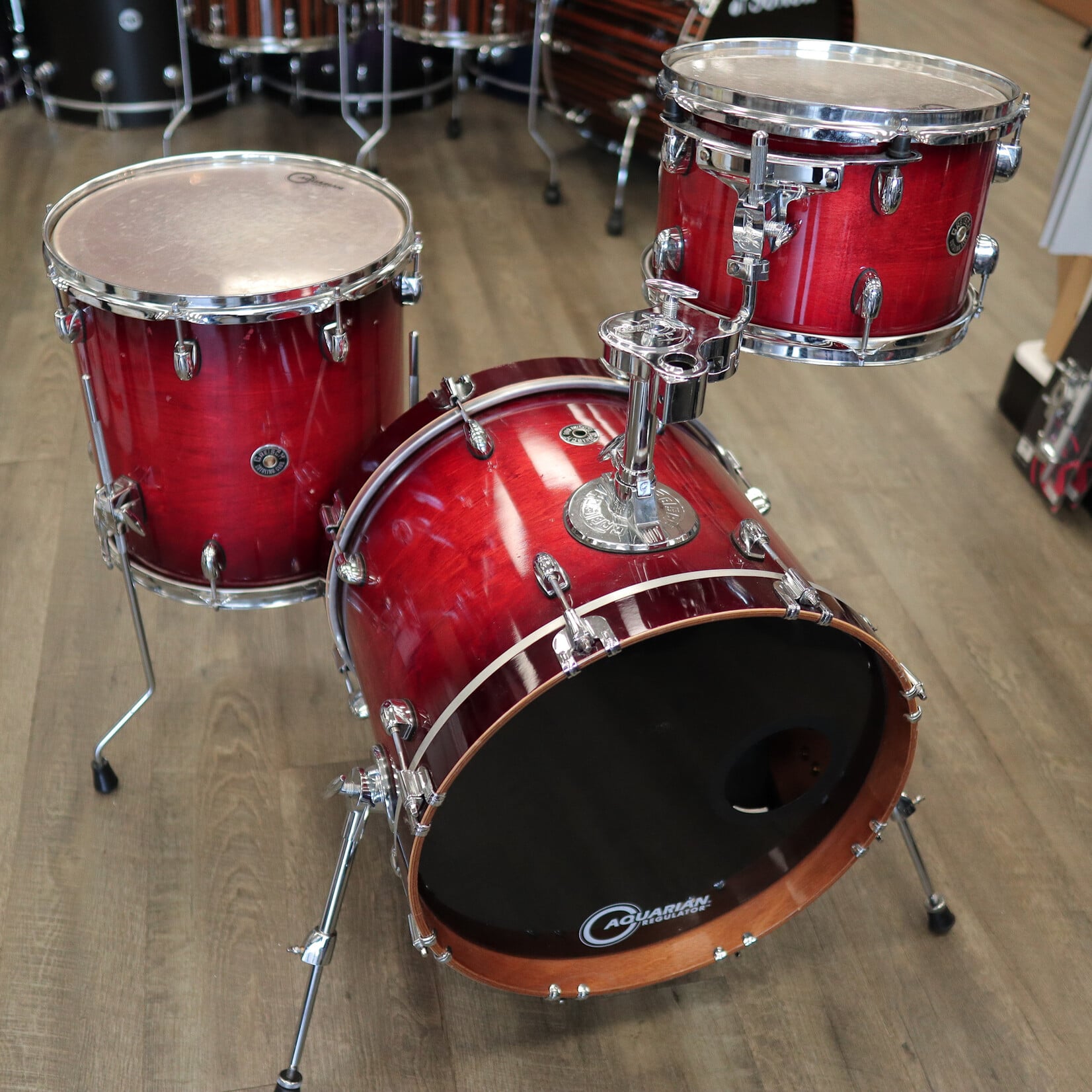 Gretsch Used Gretsch Catalina Club 3-Piece Shell Pack 12/14/18 (Gloss Crimson Burst)