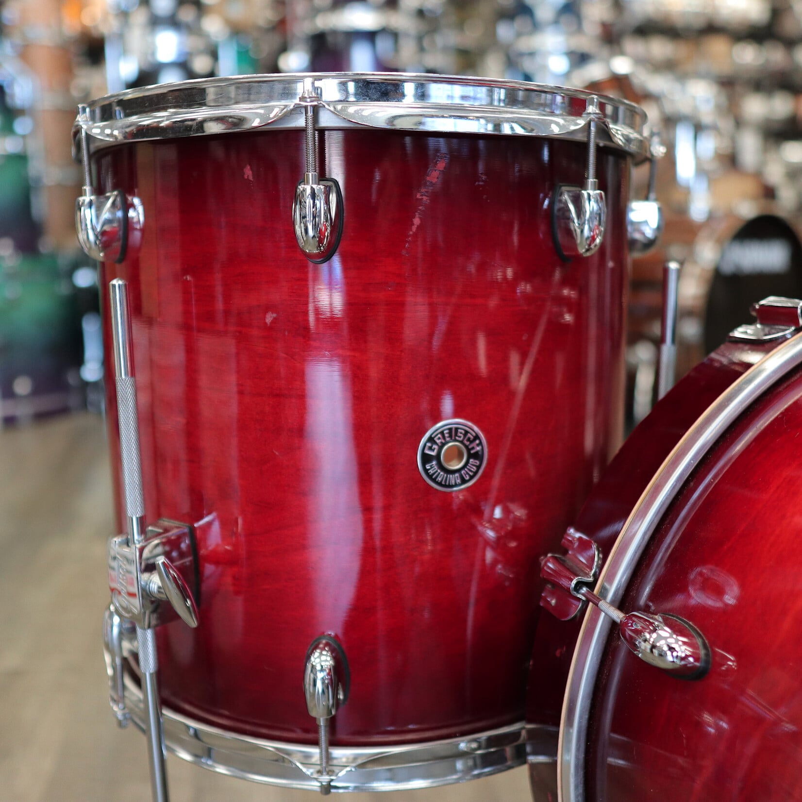 Gretsch Used Gretsch Catalina Club 3-Piece Shell Pack 12/14/18 (Gloss Crimson Burst)