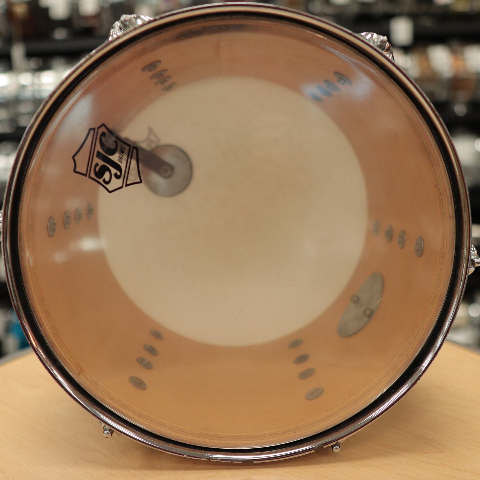 Ludwig Vintage Late 70s Ludwig 8x12" 6-Ply Maple/Poplar Tom (Black Diamond Pearl)