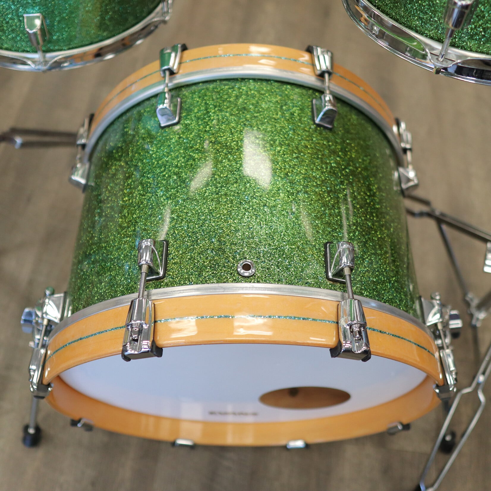 Taye Pre-Owned Modified Taye 3-PC Shell Pack 10/13/18 (Custom Green Sparkle Finish)
