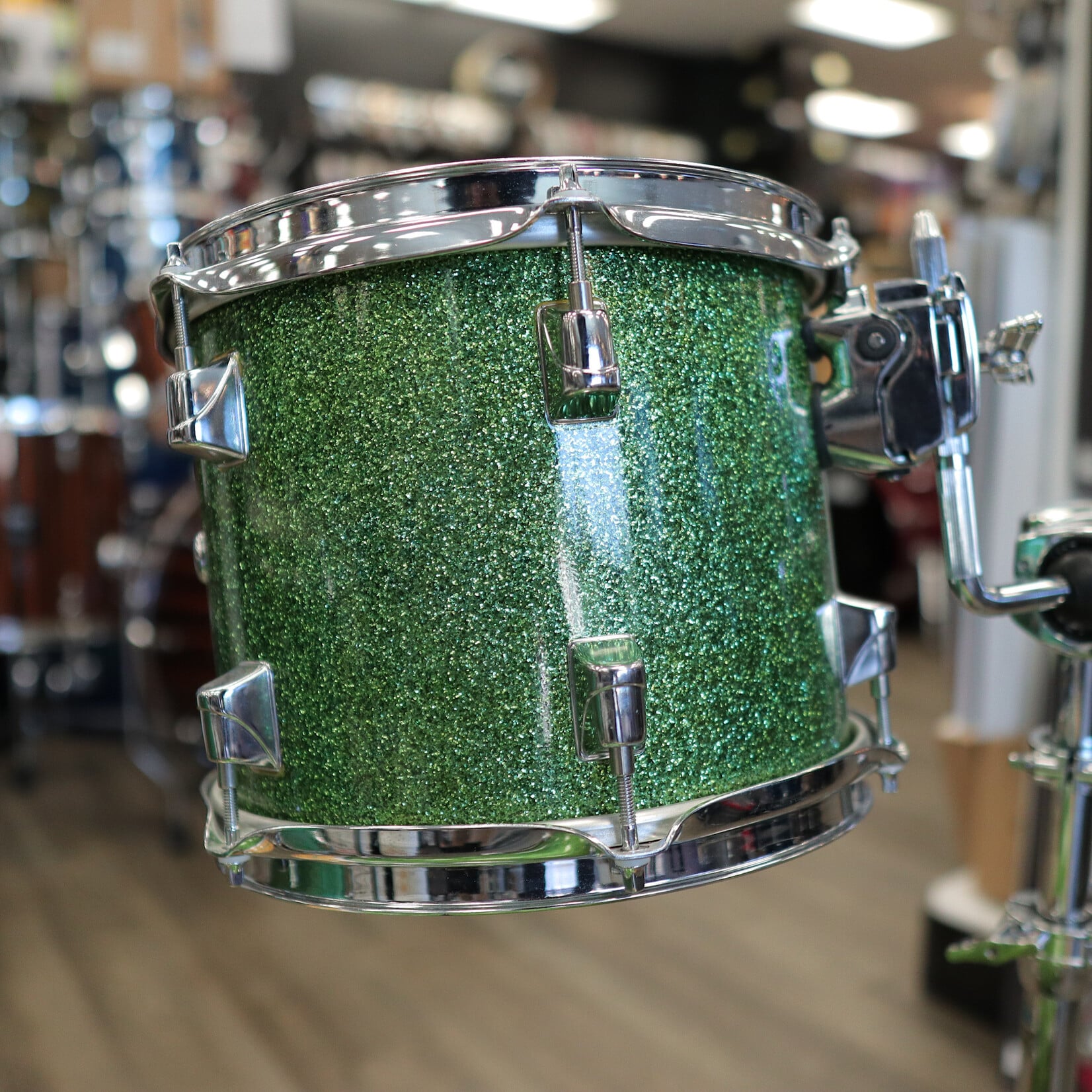 Taye Pre-Owned Modified Taye 3-PC Shell Pack 10/13/18 (Custom Green Sparkle Finish)