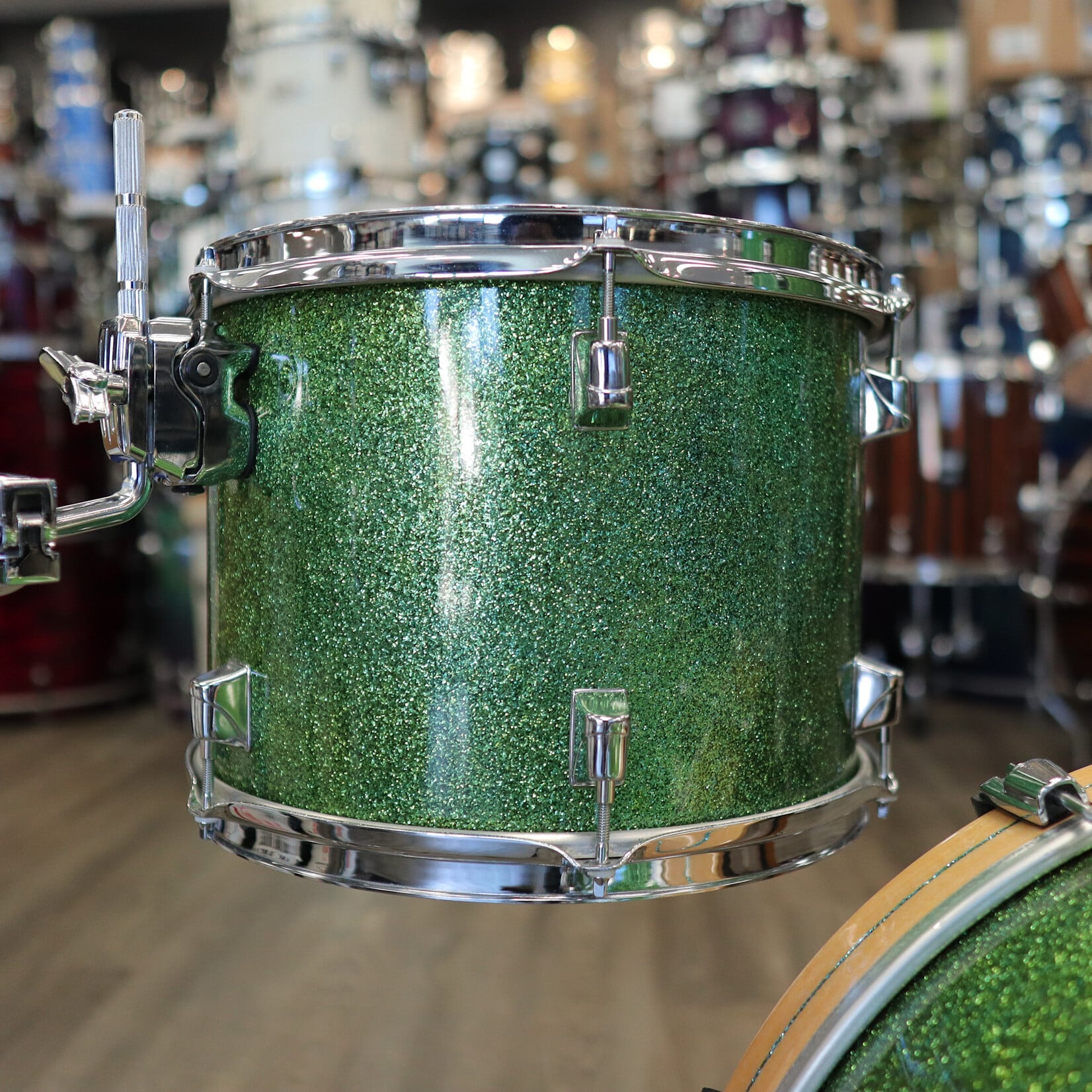 Taye Pre-Owned Modified Taye 3-PC Shell Pack 10/13/18 (Custom Green Sparkle Finish)