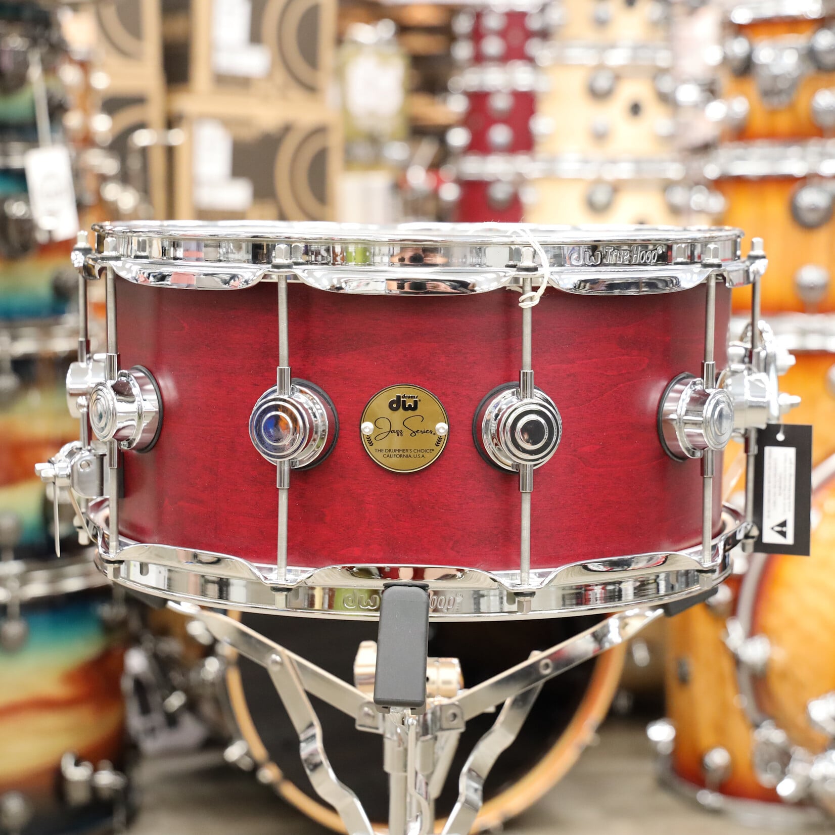 DW DW Jazz Series 6.5x14" Maple/Gum Snare Drum (Satin Oil with Chrome Hardware)