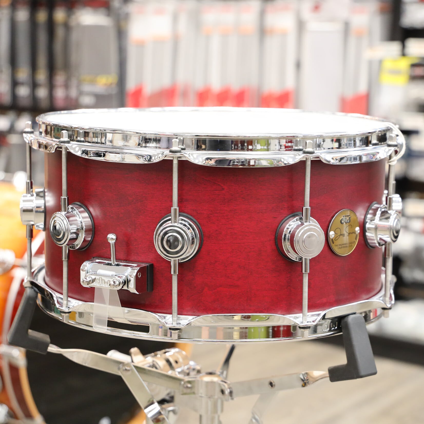 DW DW Jazz Series 6.5x14" Maple/Gum Snare Drum (Satin Oil with Chrome Hardware)