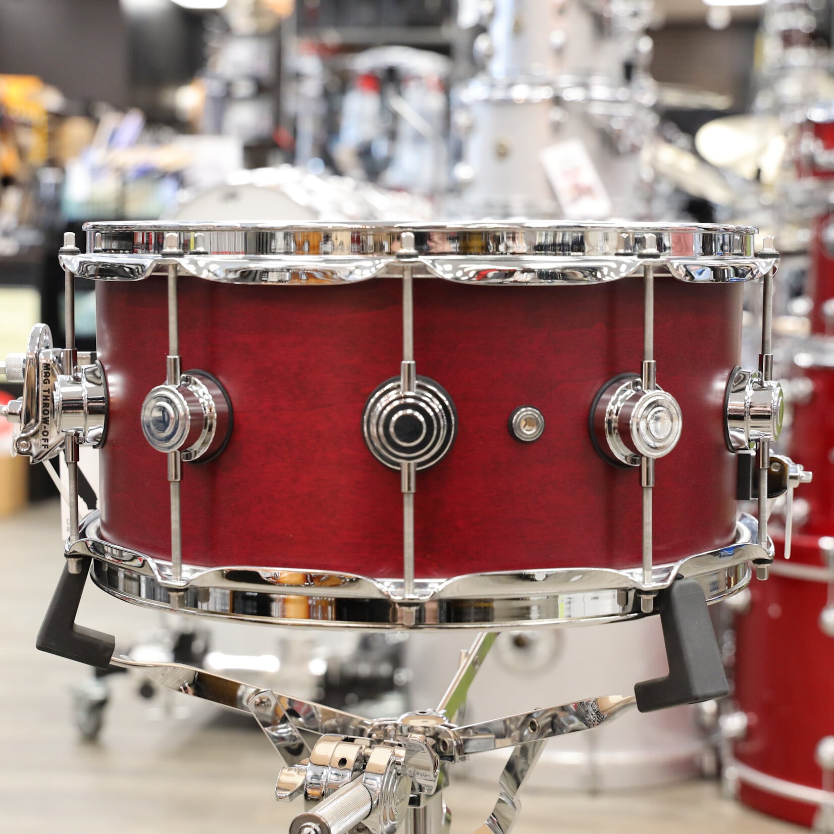 DW DW Jazz Series 6.5x14" Maple/Gum Snare Drum (Satin Oil with Chrome Hardware)