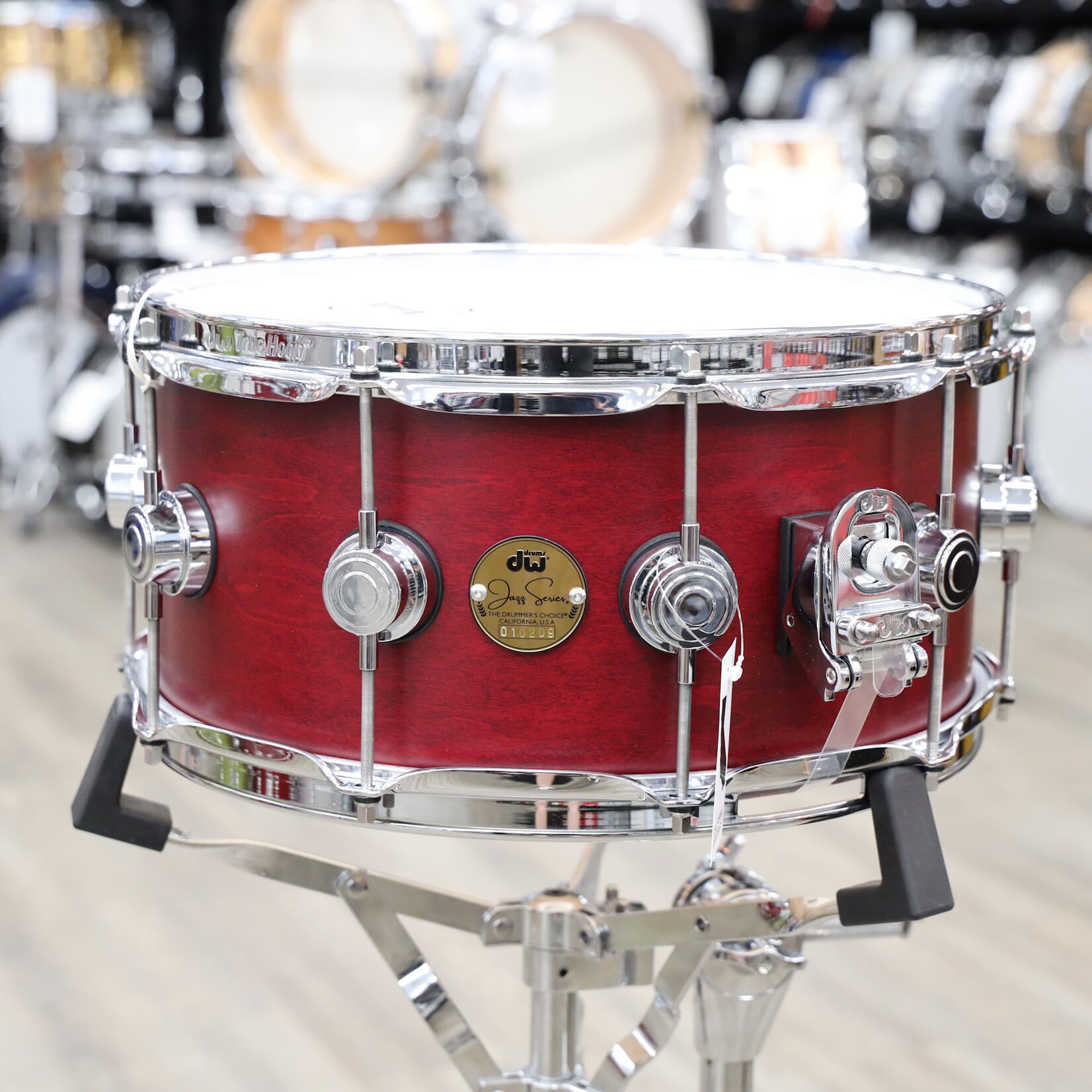 DW DW Jazz Series 6.5x14" Maple/Gum Snare Drum (Satin Oil with Chrome Hardware)