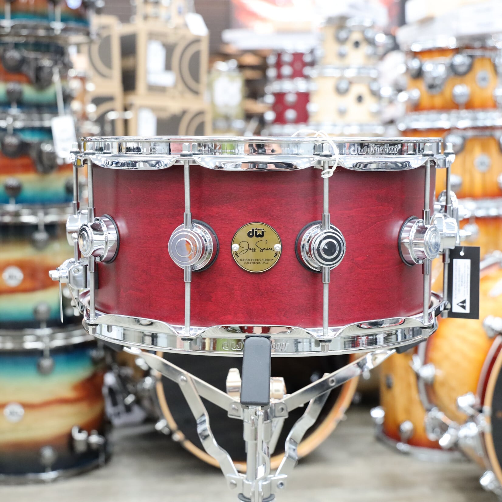 DW DW Jazz Series 6.5x14" Maple/Gum Snare Drum (Satin Oil with Chrome Hardware)