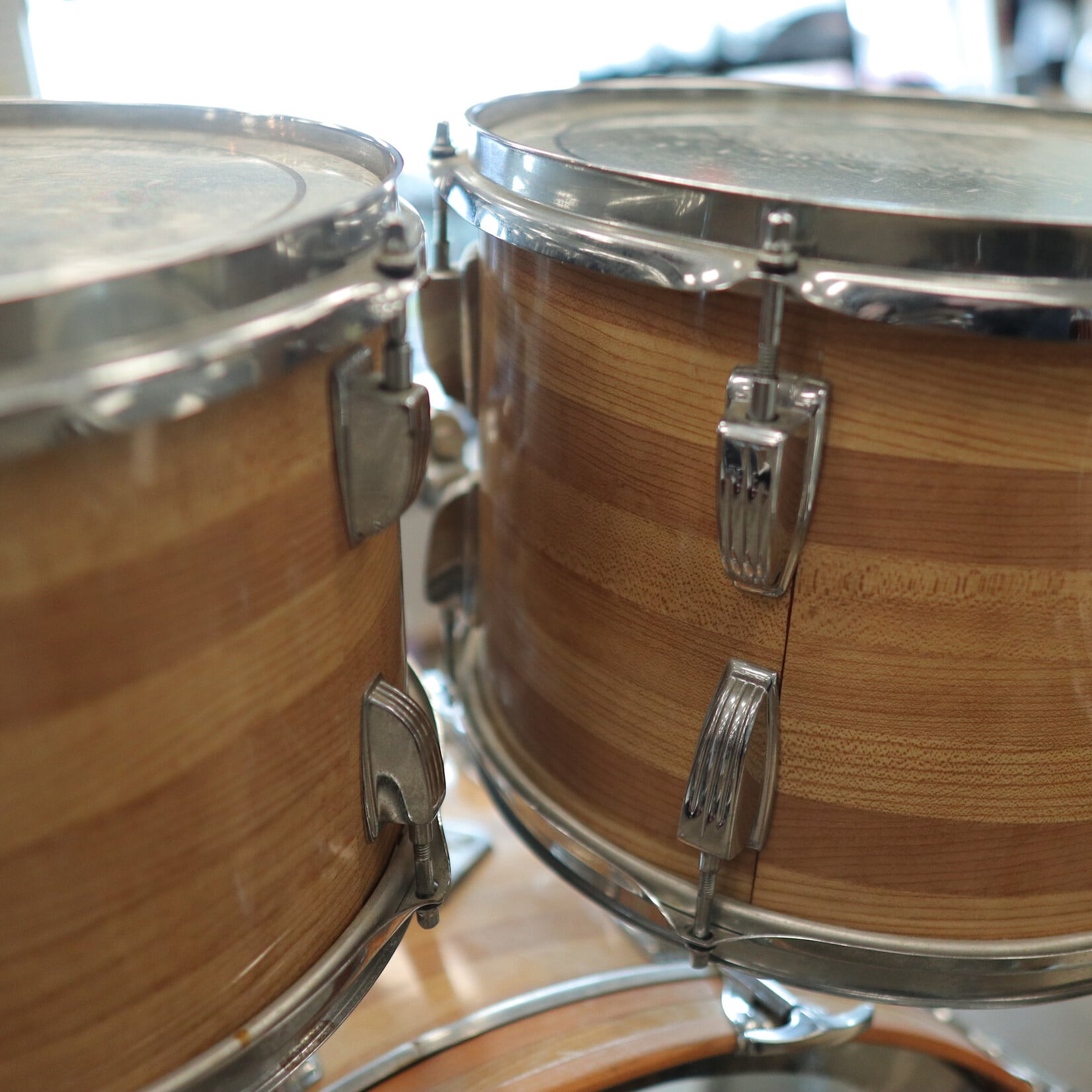 Ludwig Vintage Mid-70s Ludwig Butcher Block 4-Piece Shell Pack 12/13/16/22