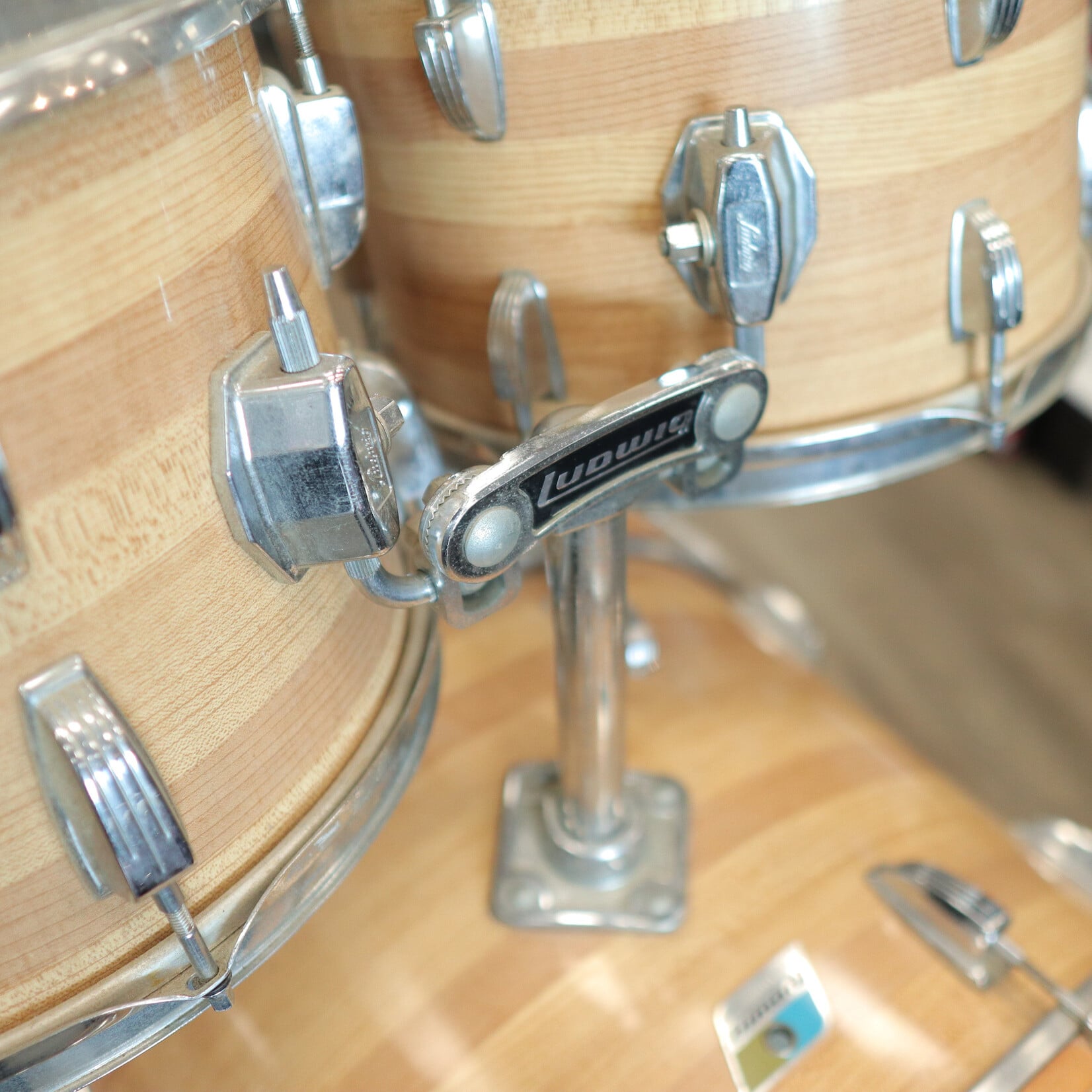 Ludwig Vintage Mid-70s Ludwig Butcher Block 4-Piece Shell Pack 12/13/16/22