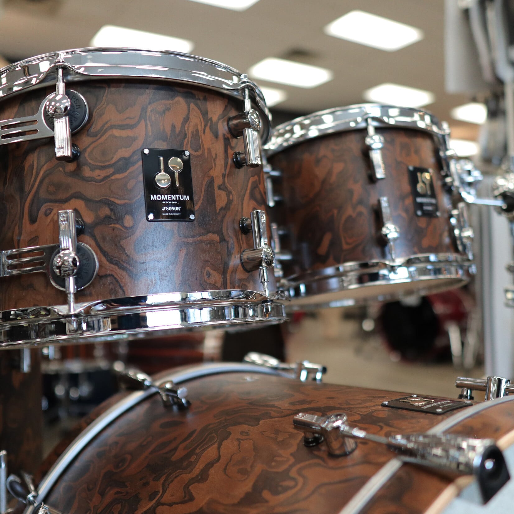 Sonor Demo Sonor Momentum Beech 5-pc Shell Pack 22/10/12/14/16 (California Burl)