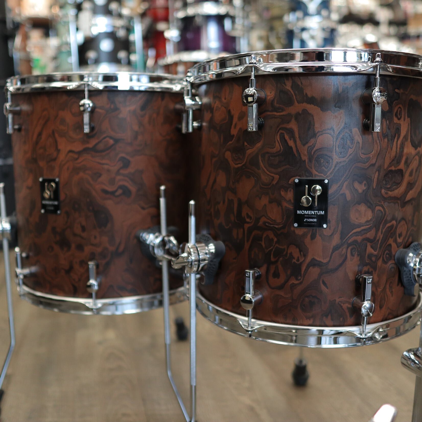 Sonor Demo Sonor Momentum Beech 5-pc Shell Pack 22/10/12/14/16 (California Burl)