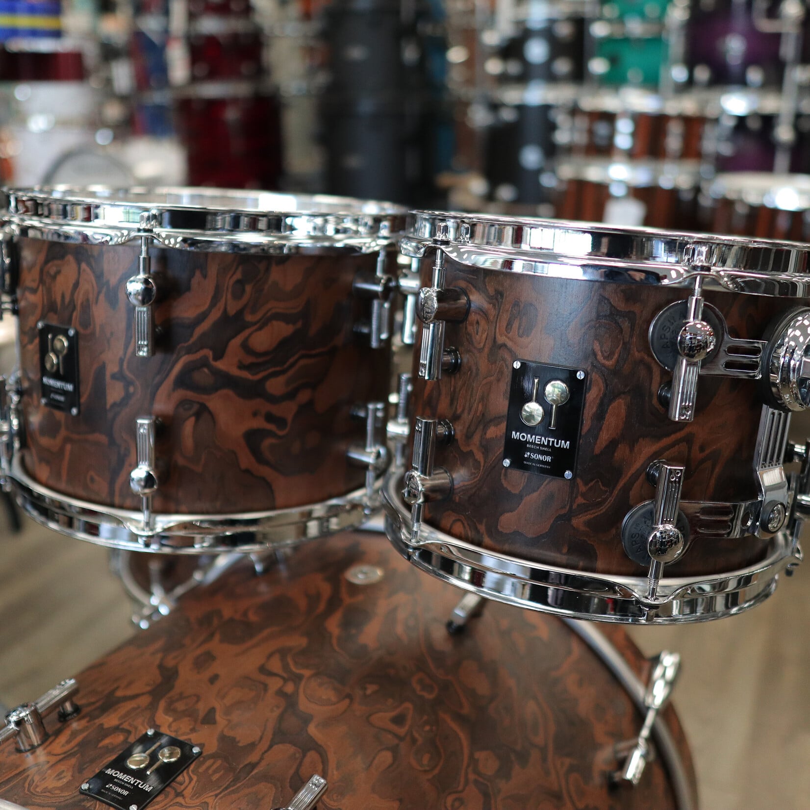 Sonor Demo Sonor Momentum Beech 5-pc Shell Pack 22/10/12/14/16 (California Burl)