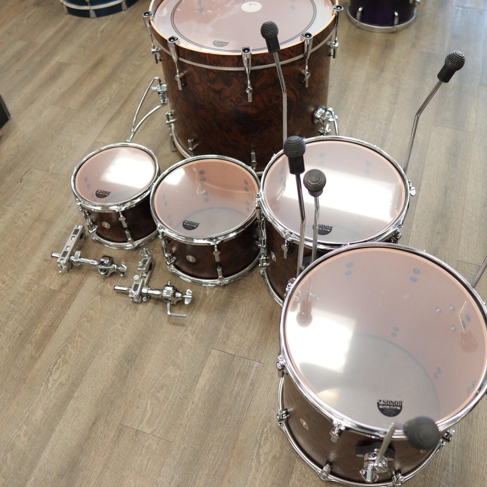 Sonor Demo Sonor Momentum Beech 5-pc Shell Pack 22/10/12/14/16 (California Burl)