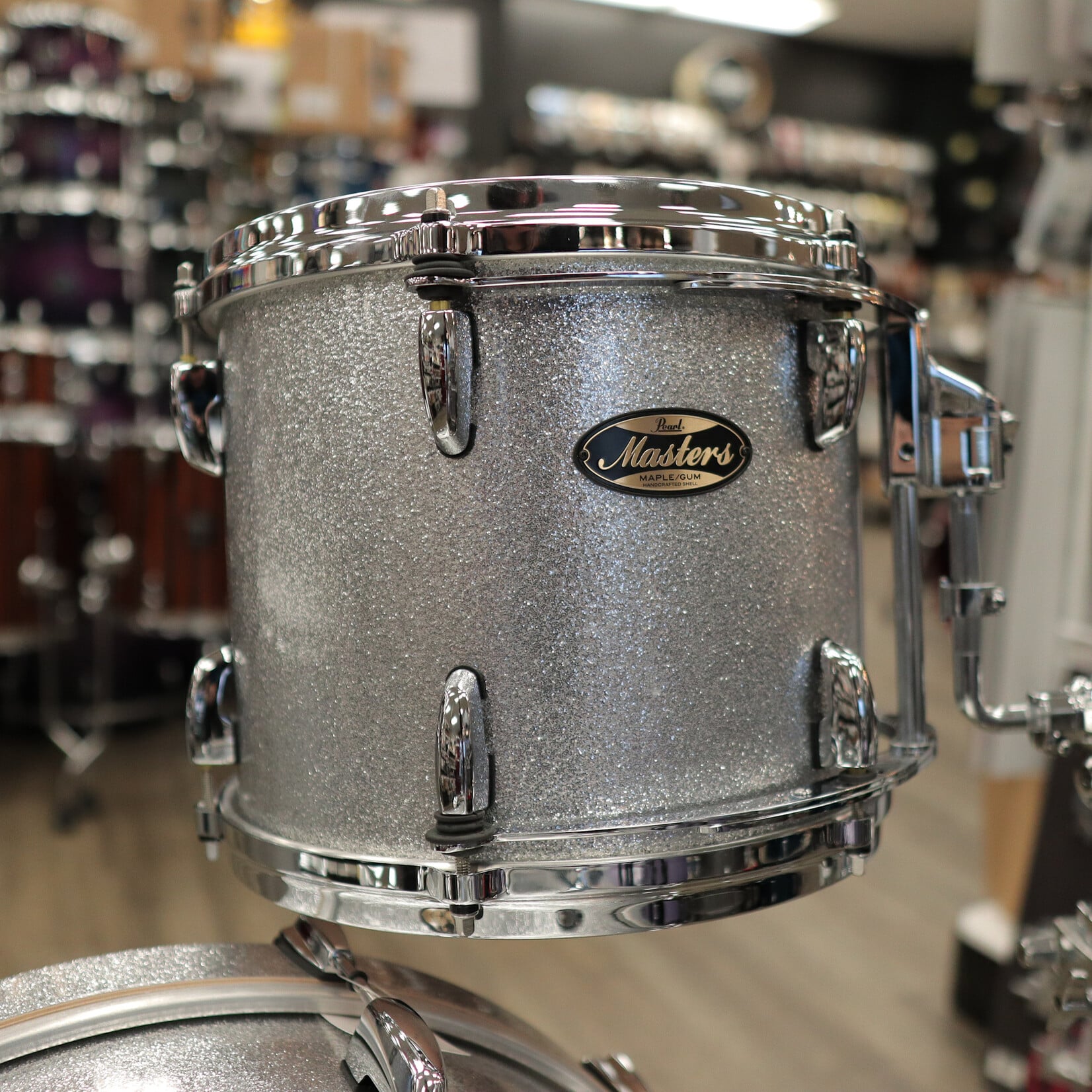 Pearl Pearl MMG Masters Maple/Gum 3-Piece Shell Pack 12/14/22 (#360 Silver Sparkle Lacquer)