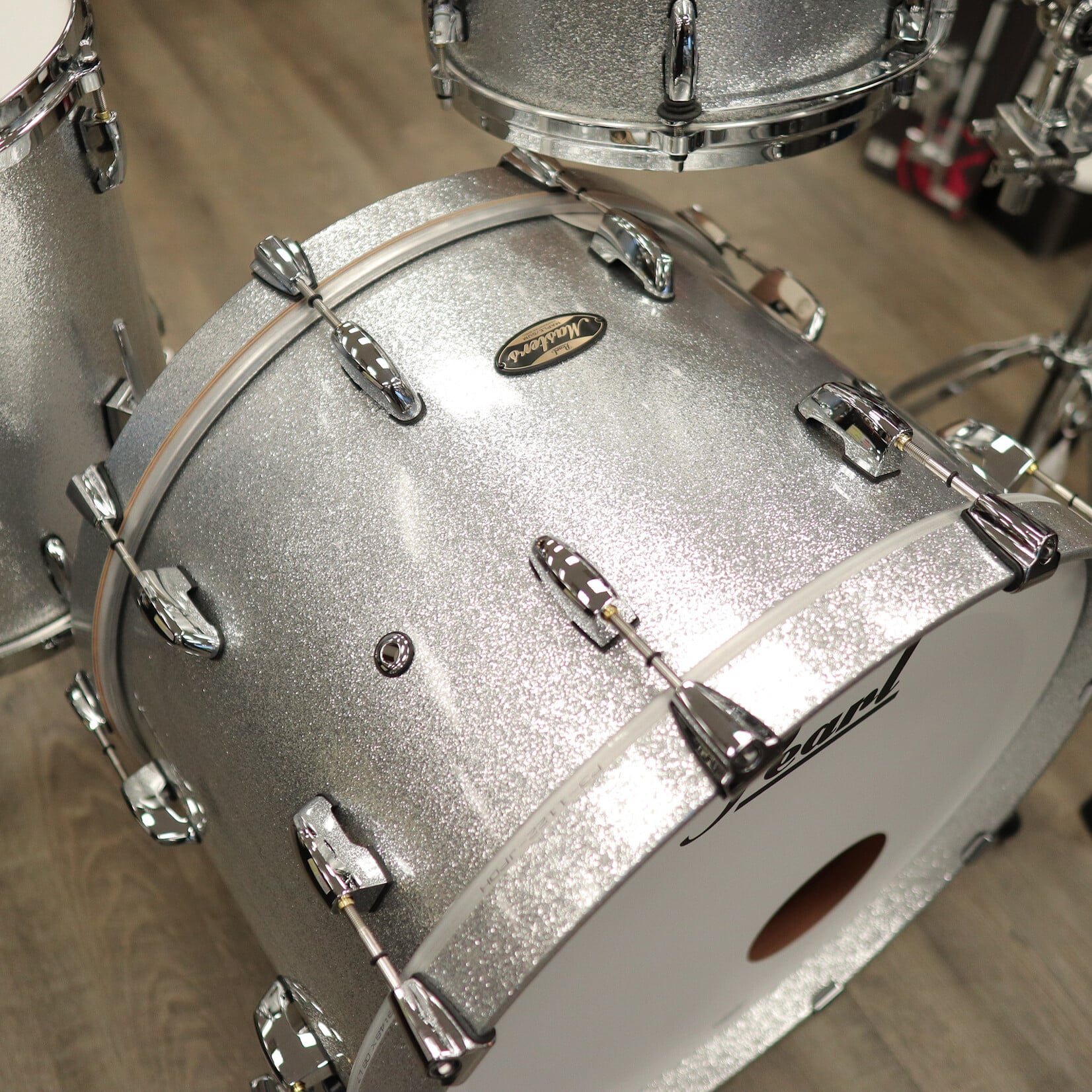 Pearl Pearl MMG Masters Maple/Gum 3-Piece Shell Pack 12/14/22 (#360 Silver Sparkle Lacquer)