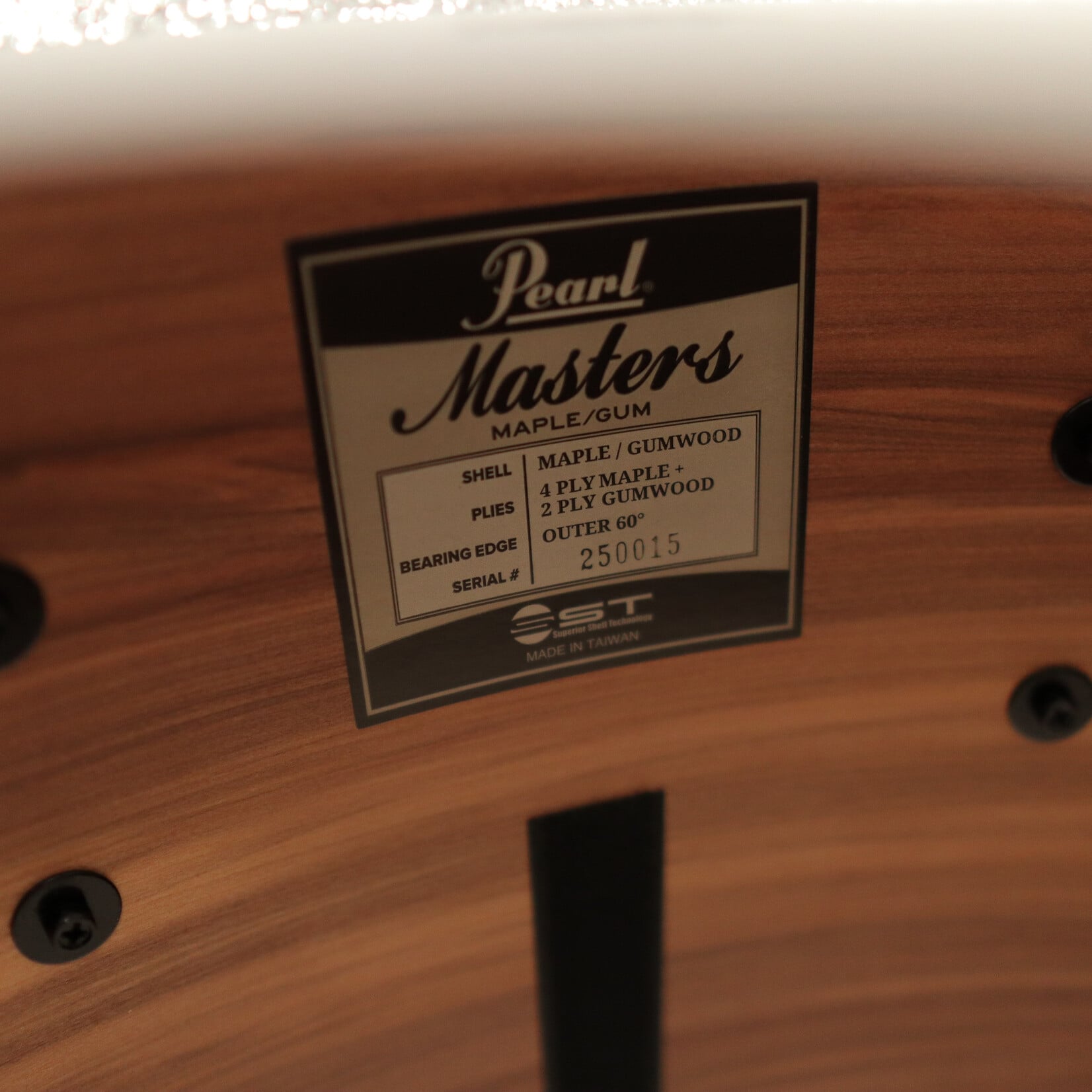 Pearl Pearl MMG Masters Maple/Gum 3-Piece Shell Pack 12/14/22 (#360 Silver Sparkle Lacquer)