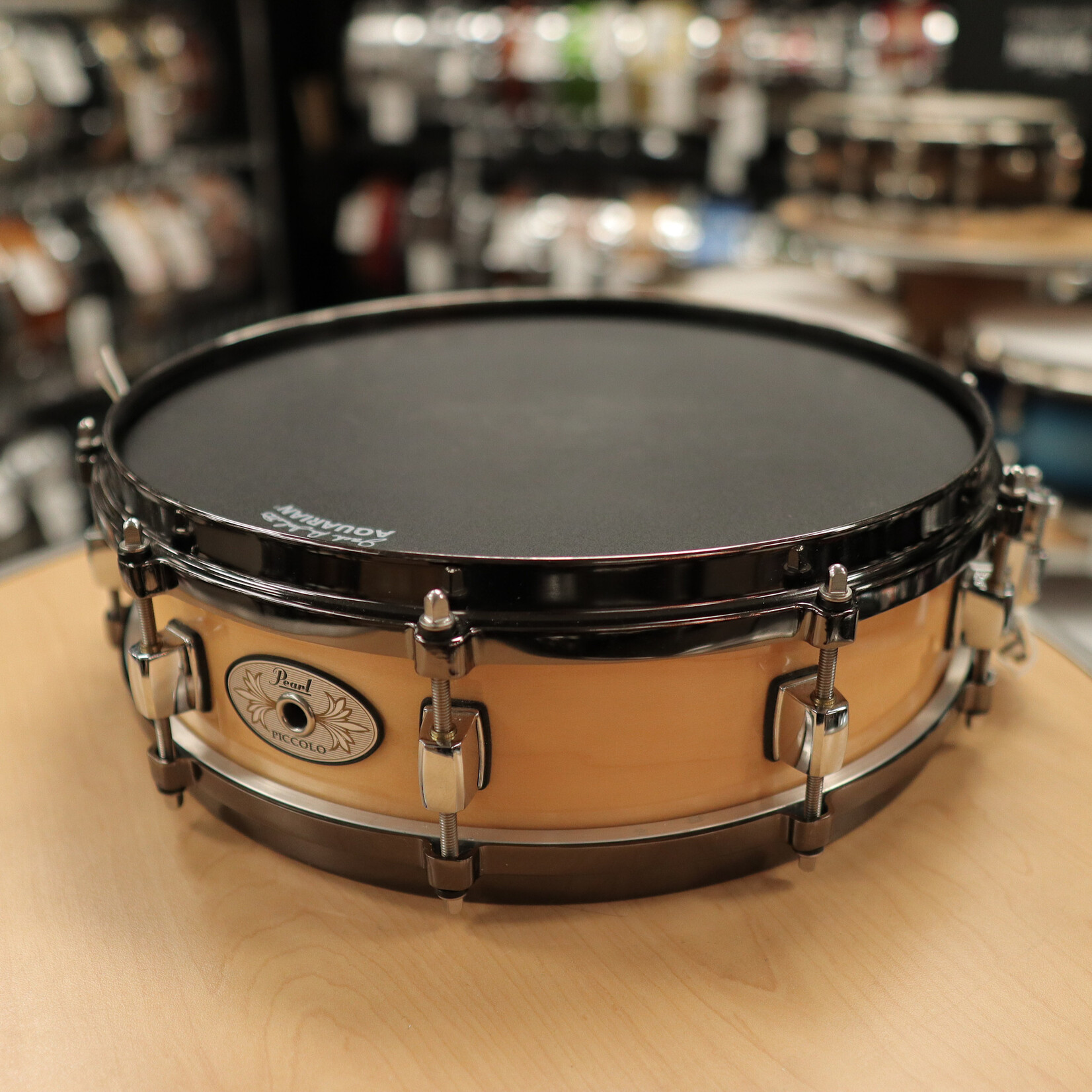 Pearl Pre-Owned Pearl 4x14" Maple Piccolo w/ Black Nickel Die-Cast Hoops