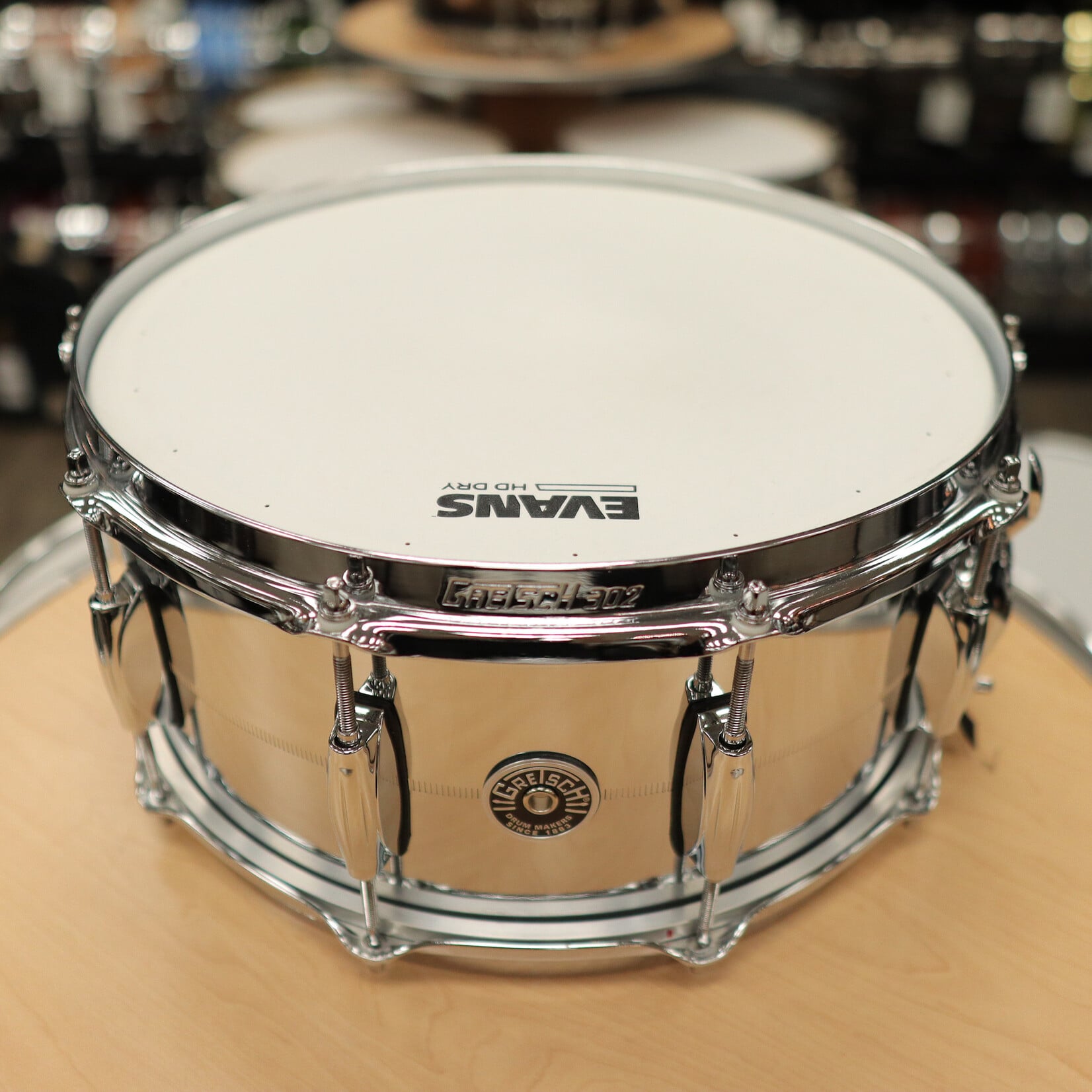 Gretsch Pre-Owned Gretsch Brooklyn 6.5x14" Chrome over Steel Snare Drum GB4164S