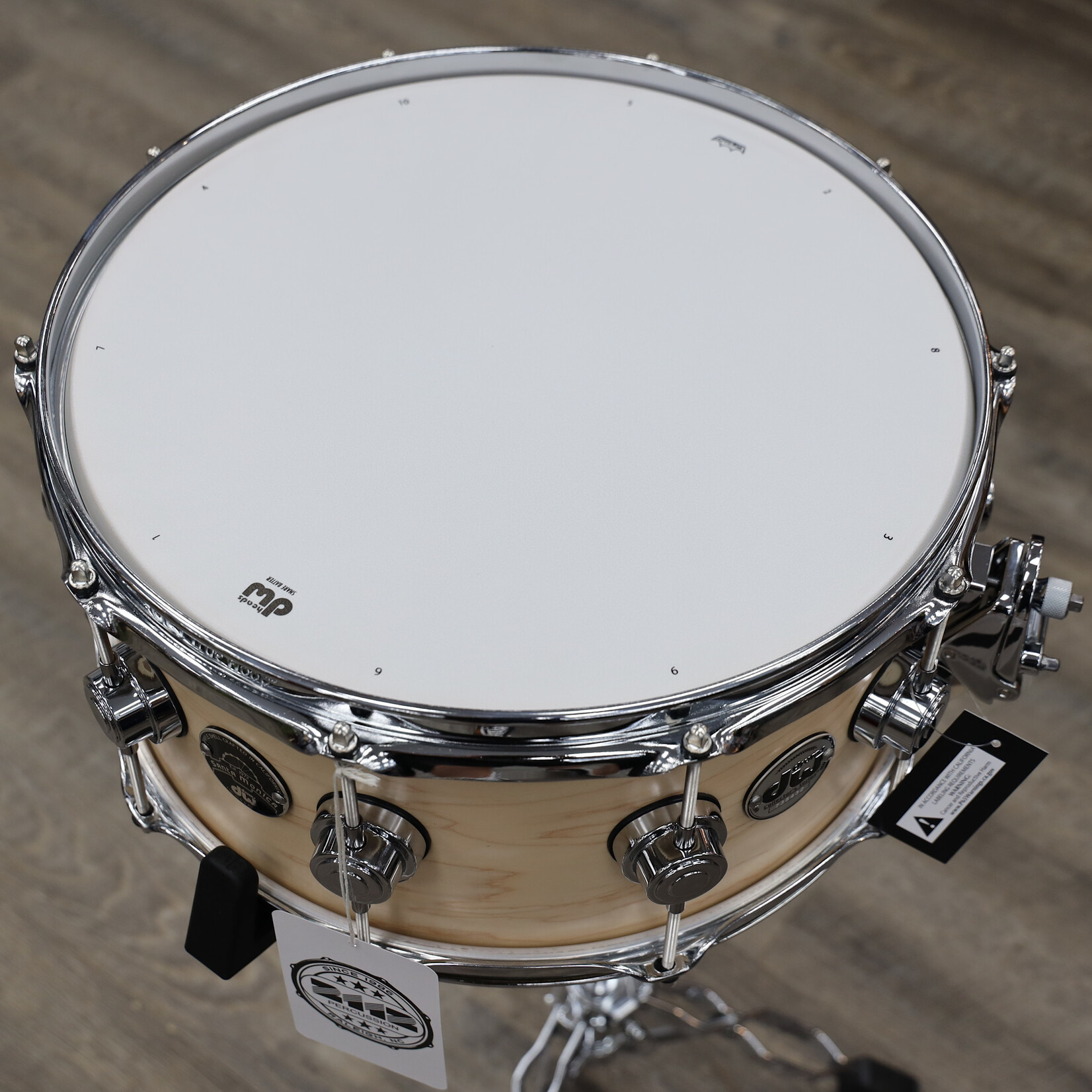 DW DW Santa Monica 6.5 x 14 Maple Snare Drum (Satin Oil with Chrome Hardware)