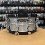 Allegra Drum Company Allegra 6.5x14" Aluminum Snare Drum with Black Wood Hoops