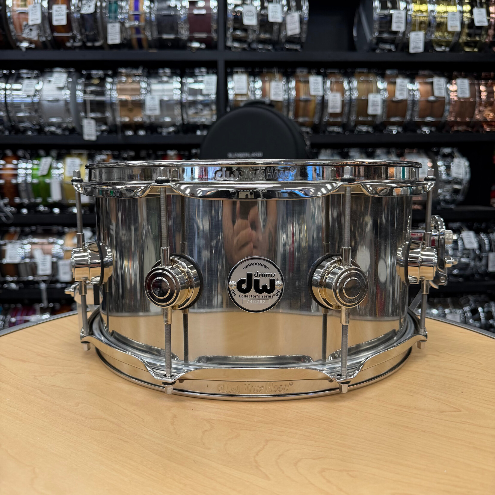 DW DW Collector's Series 6.5x13" Stainless Steel Snare with Nickel Hardware (New Old Stock)