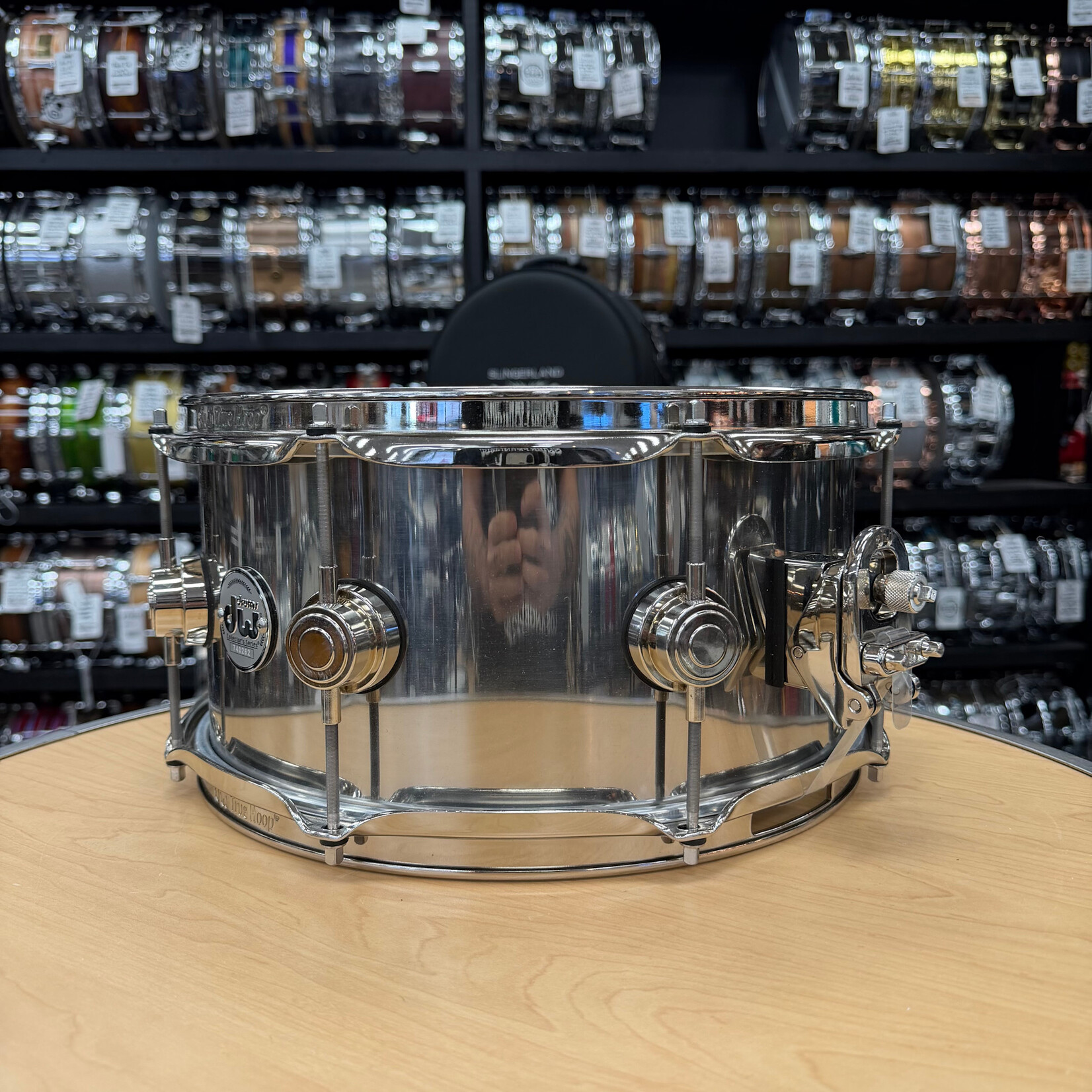 DW DW Collector's Series 6.5x13" Stainless Steel Snare with Nickel Hardware (New Old Stock)