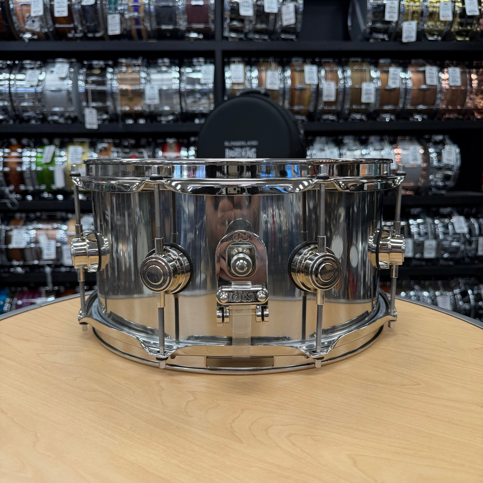 DW DW Collector's Series 6.5x13" Stainless Steel Snare with Nickel Hardware (New Old Stock)