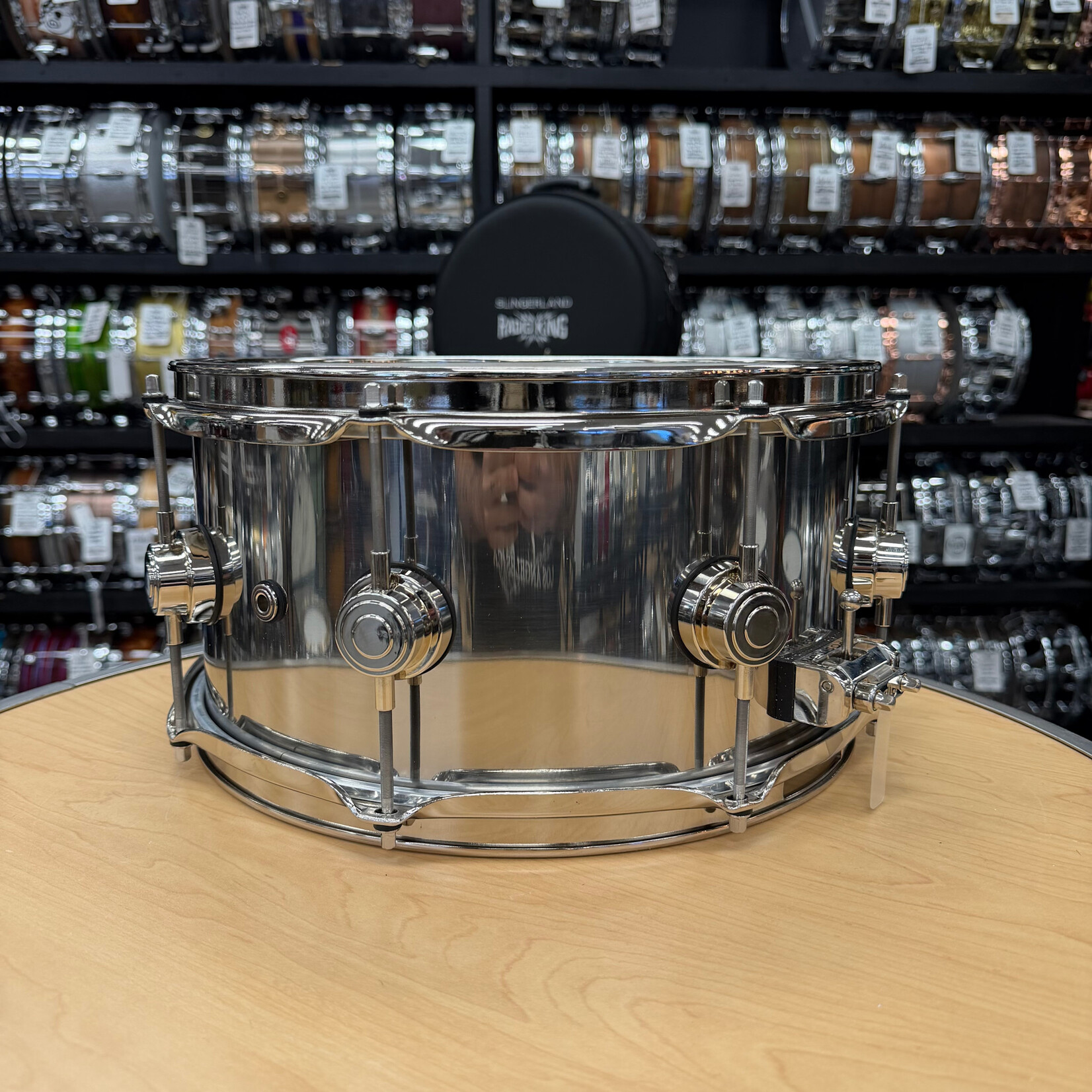 DW DW Collector's Series 6.5x13" Stainless Steel Snare with Nickel Hardware (New Old Stock)