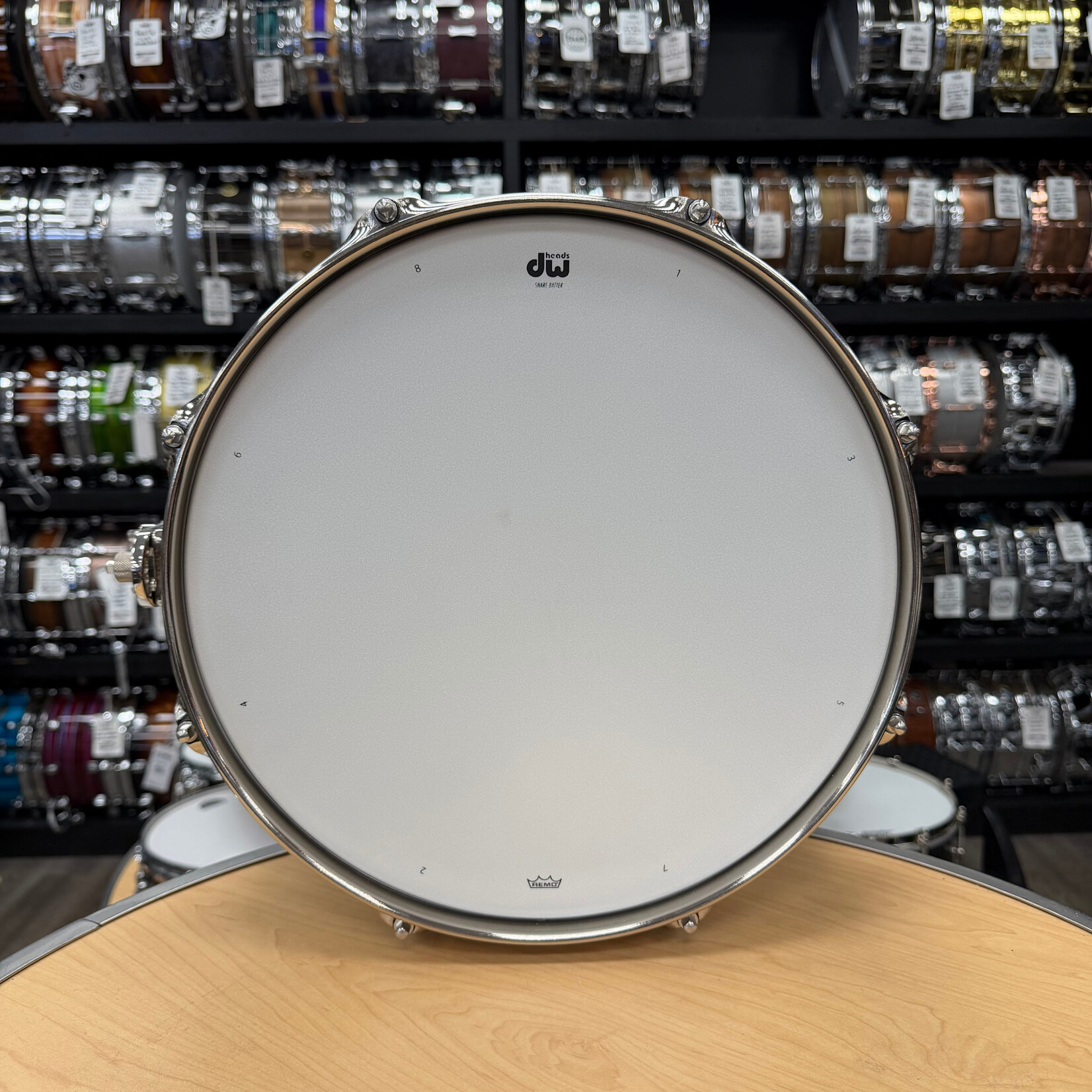 DW DW Collector's Series 6.5x13" Stainless Steel Snare with Nickel Hardware (New Old Stock)